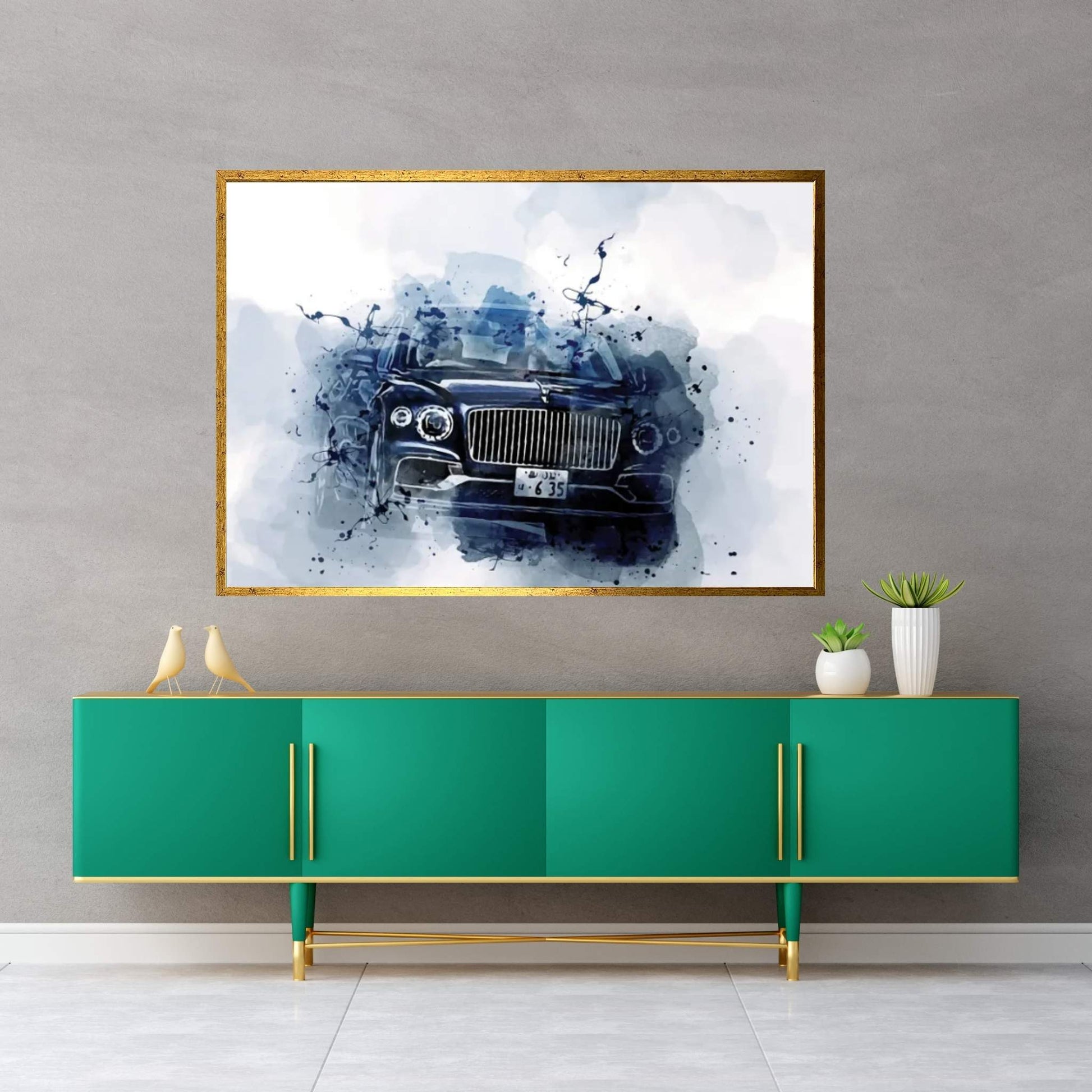 Bentley Flying Spur First 2020 Canvas Wall Art - Y Canvas