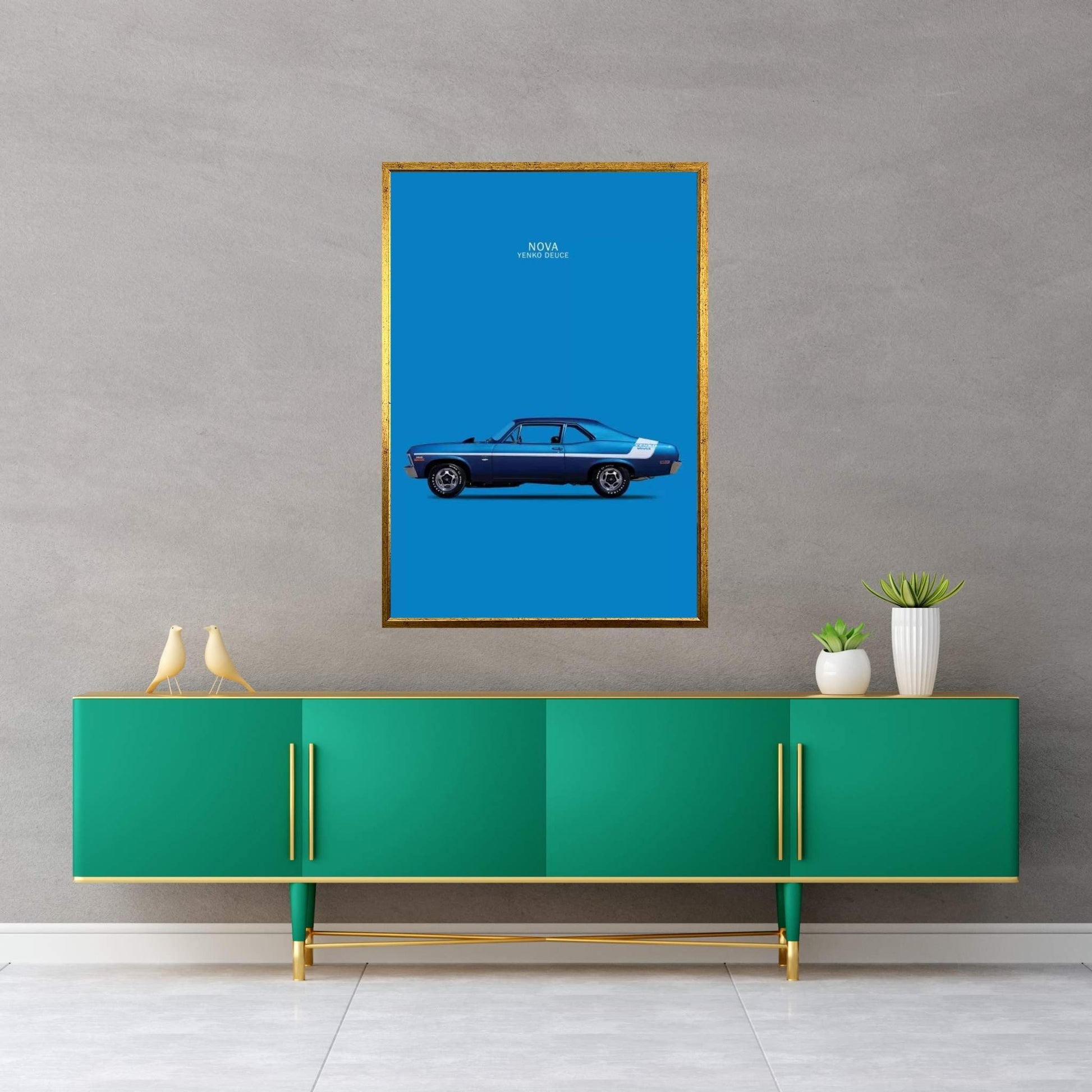 1970 Chevrolet Nova 350 Yenko Deuce Canvas Wall Art - Y Canvas