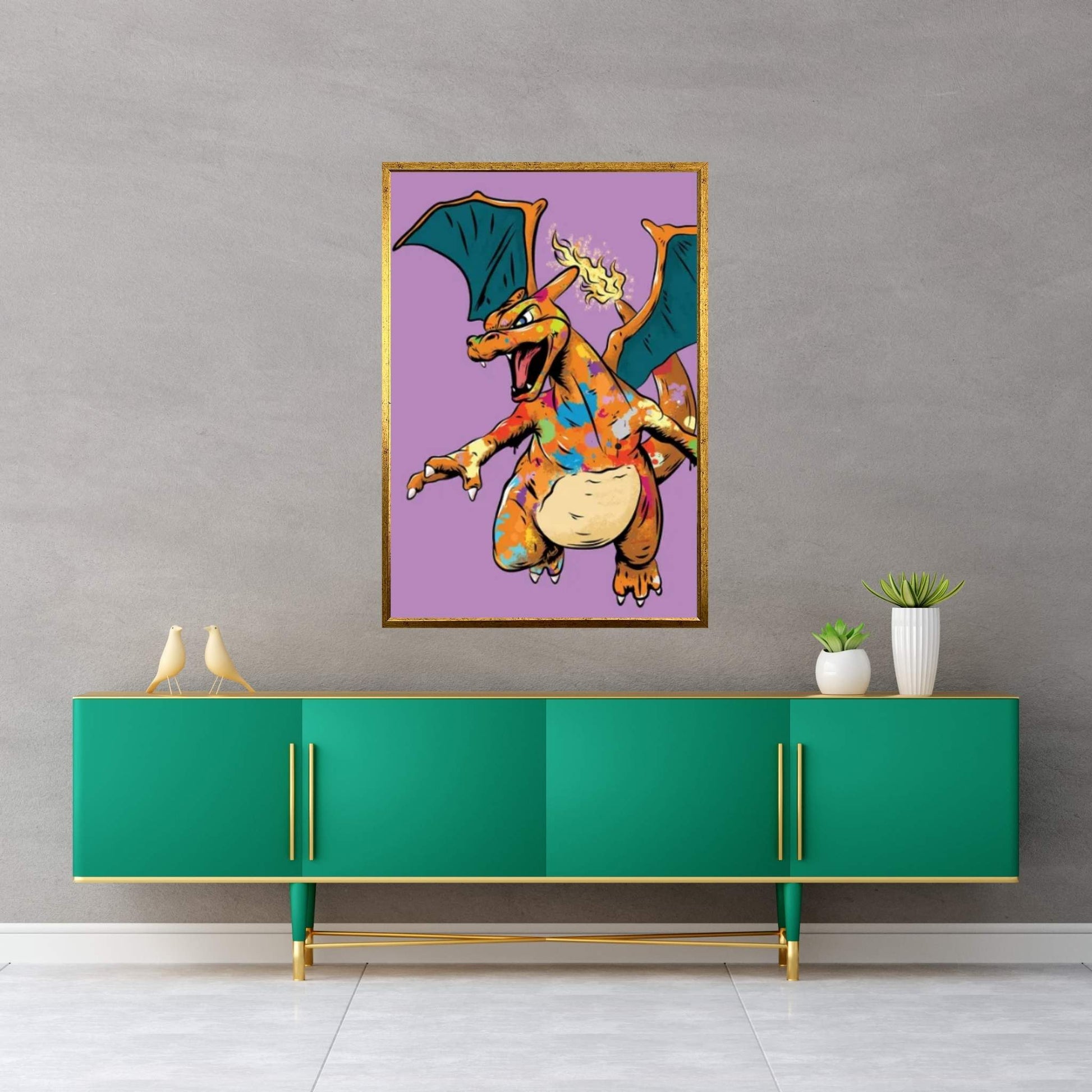 Pokémon - Charizard Canvas Wall Art - Y Canvas