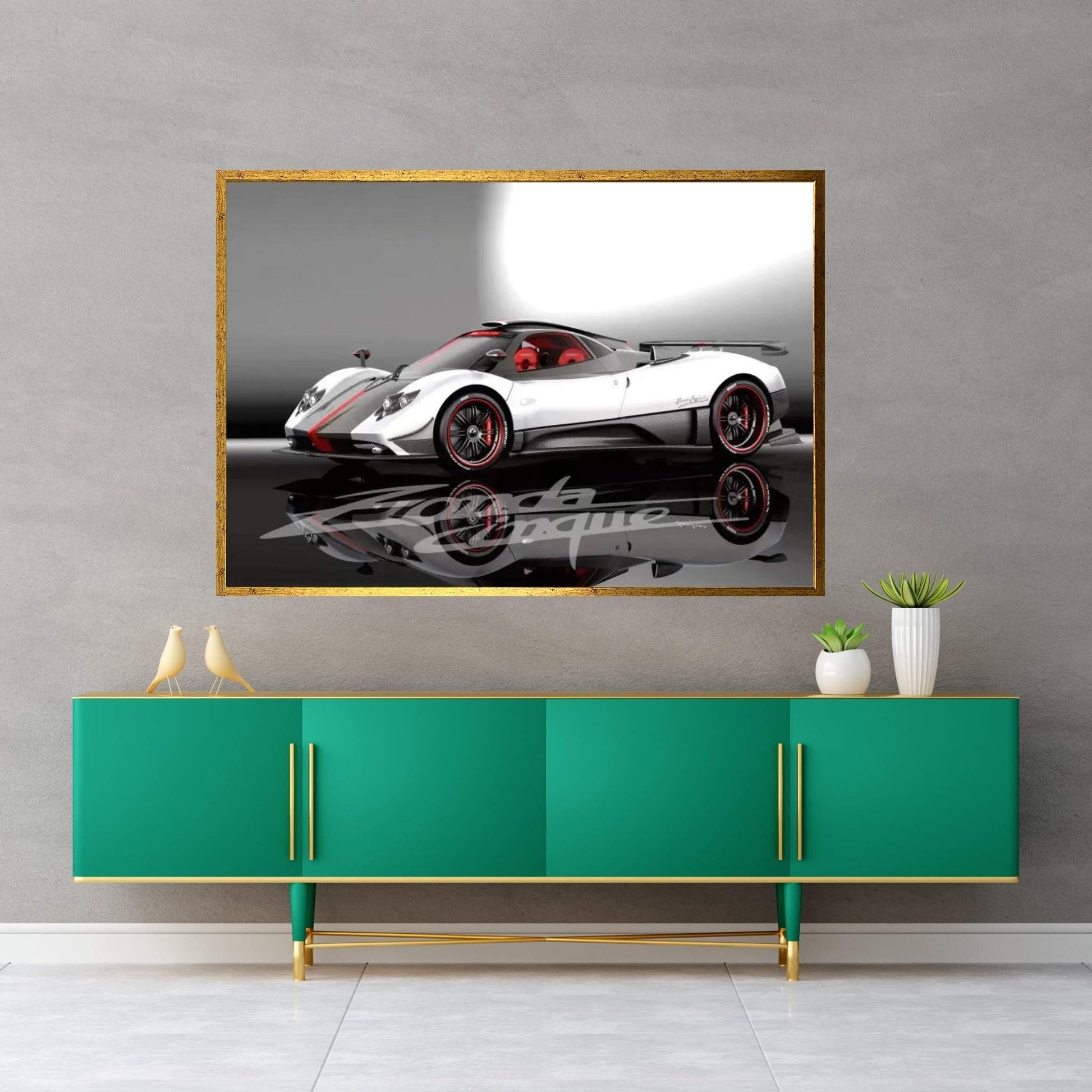 Pagani Zonda Cinque Canvas Wall Art - Y Canvas