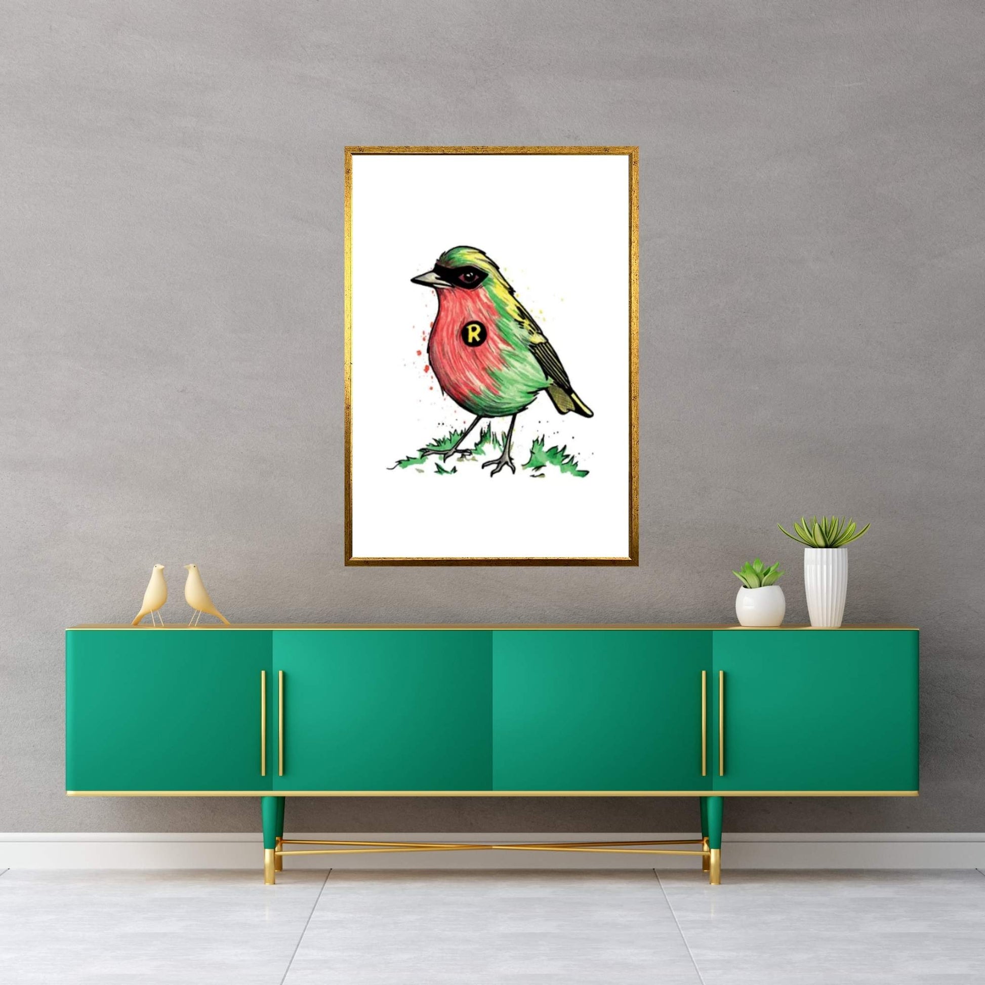 Robin Canvas Wall Art - Y Canvas