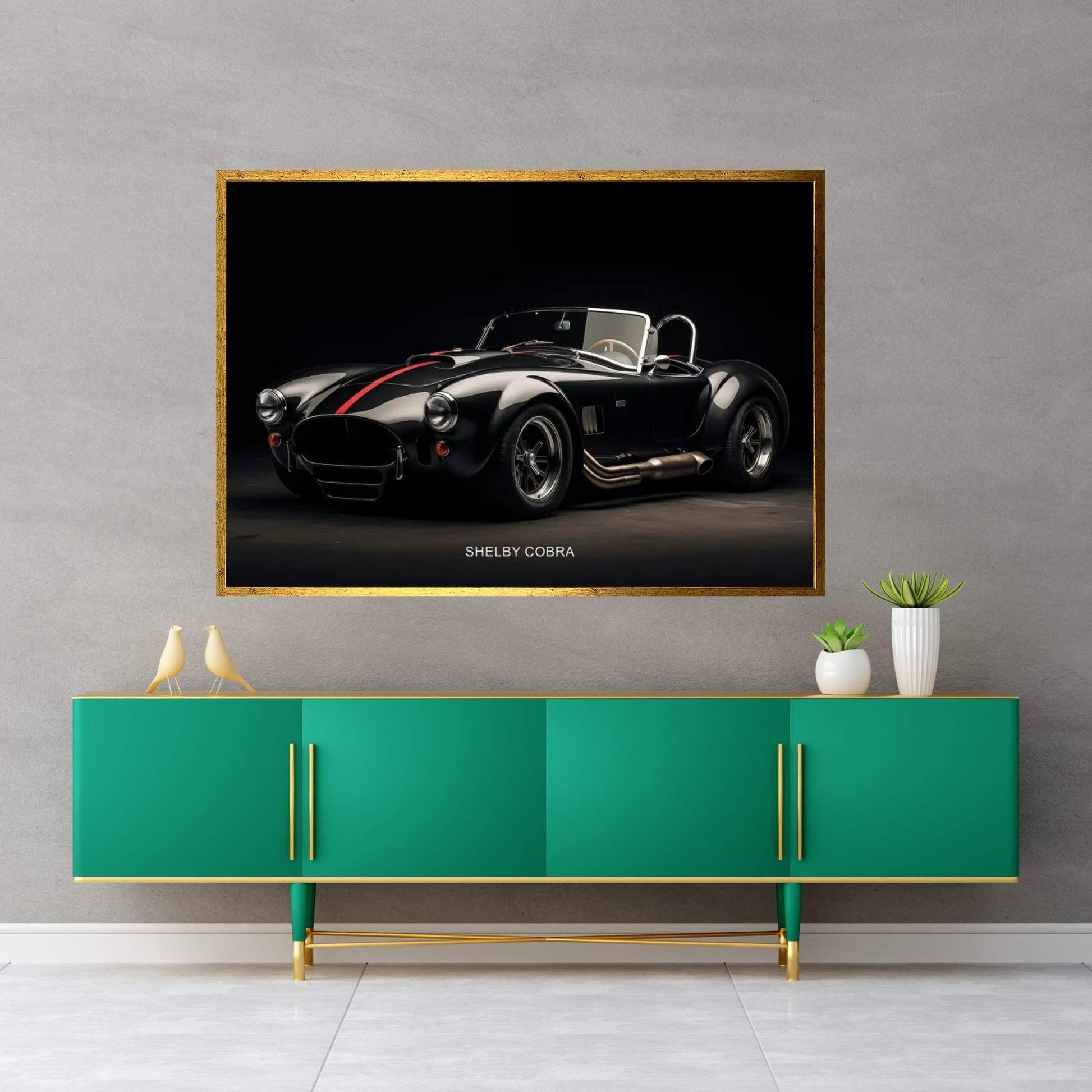 Shelby Cobra Car Canvas Wall Art - Y Canvas