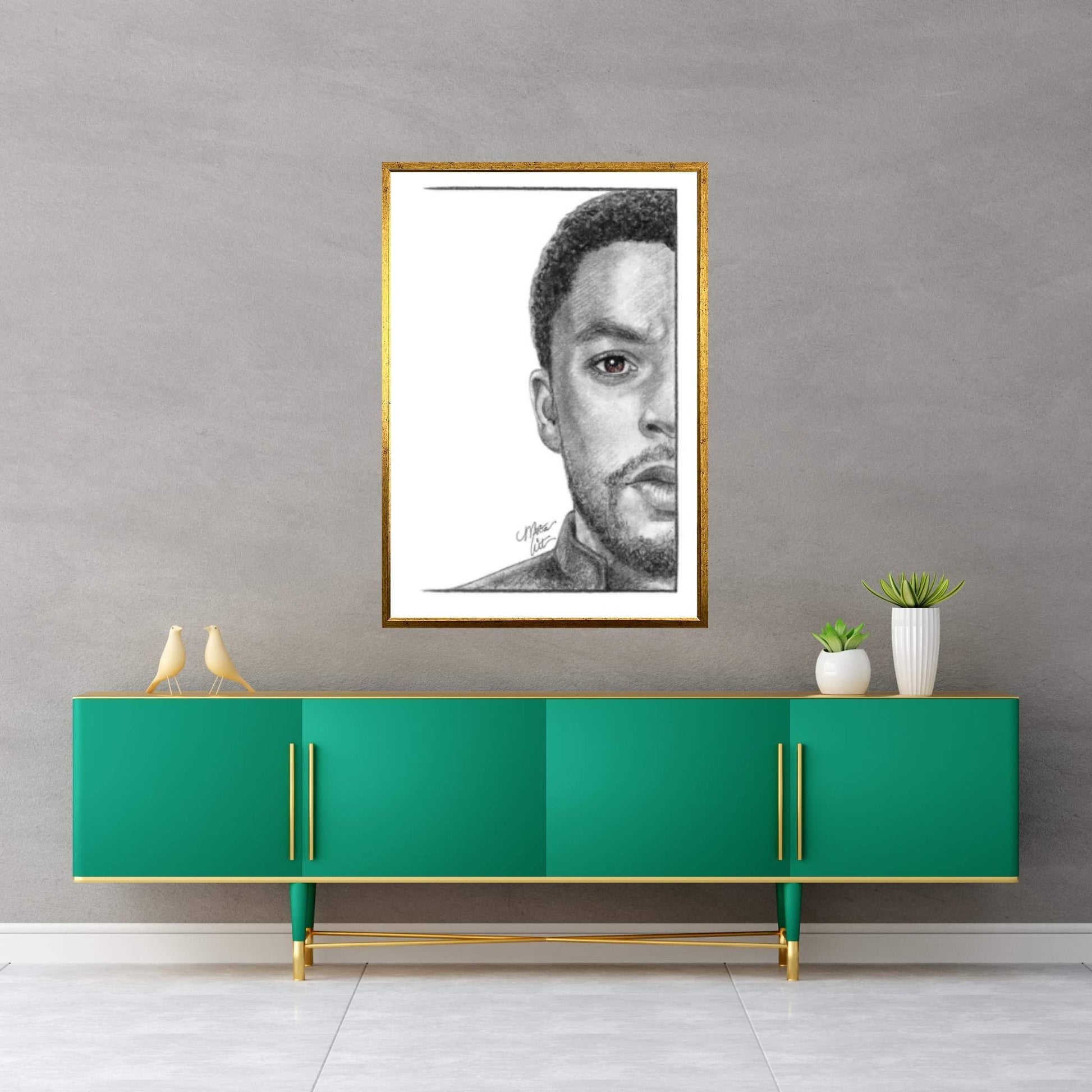 T'Challa Canvas Wall Art - Y Canvas