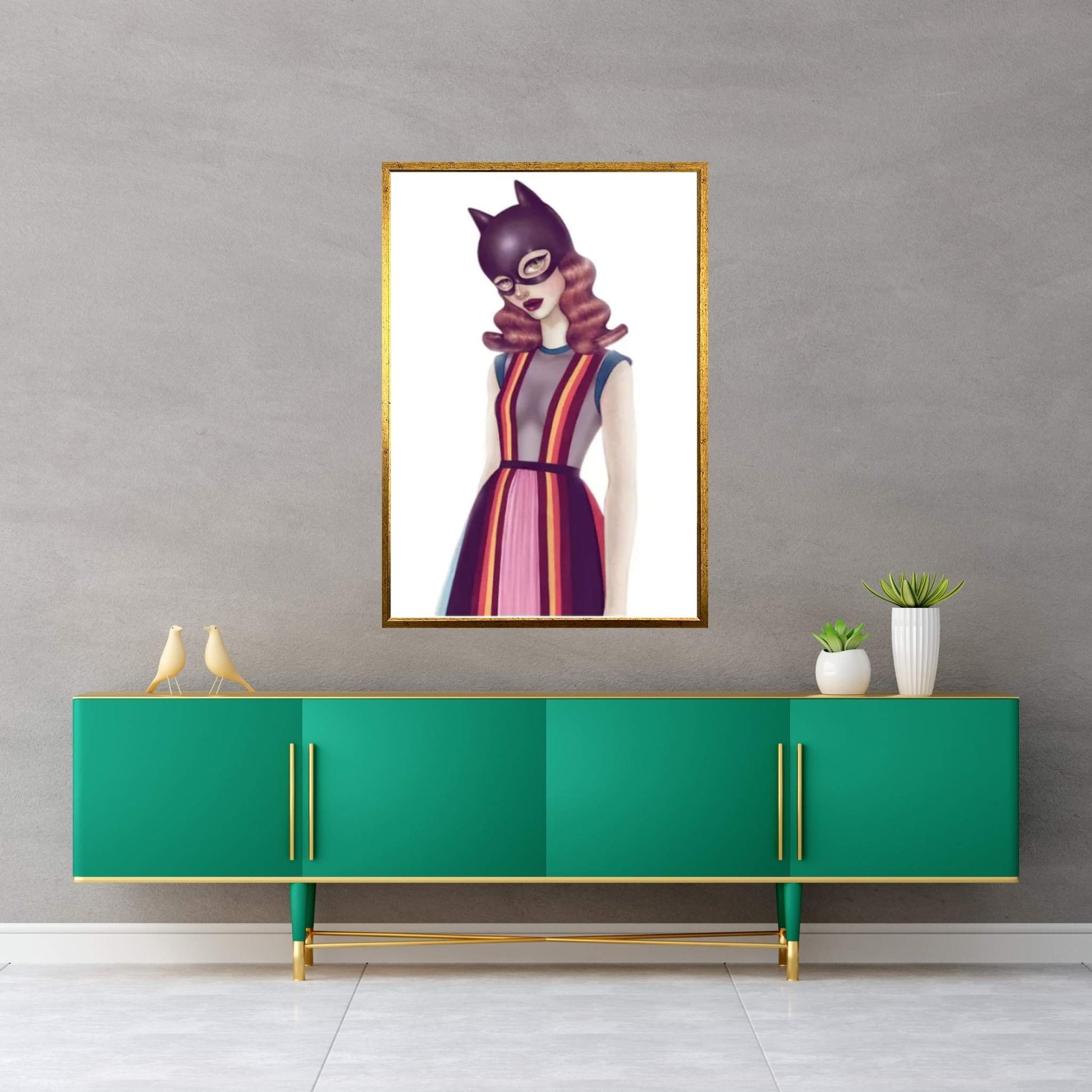 Batgirl II Canvas Wall Art - Y Canvas