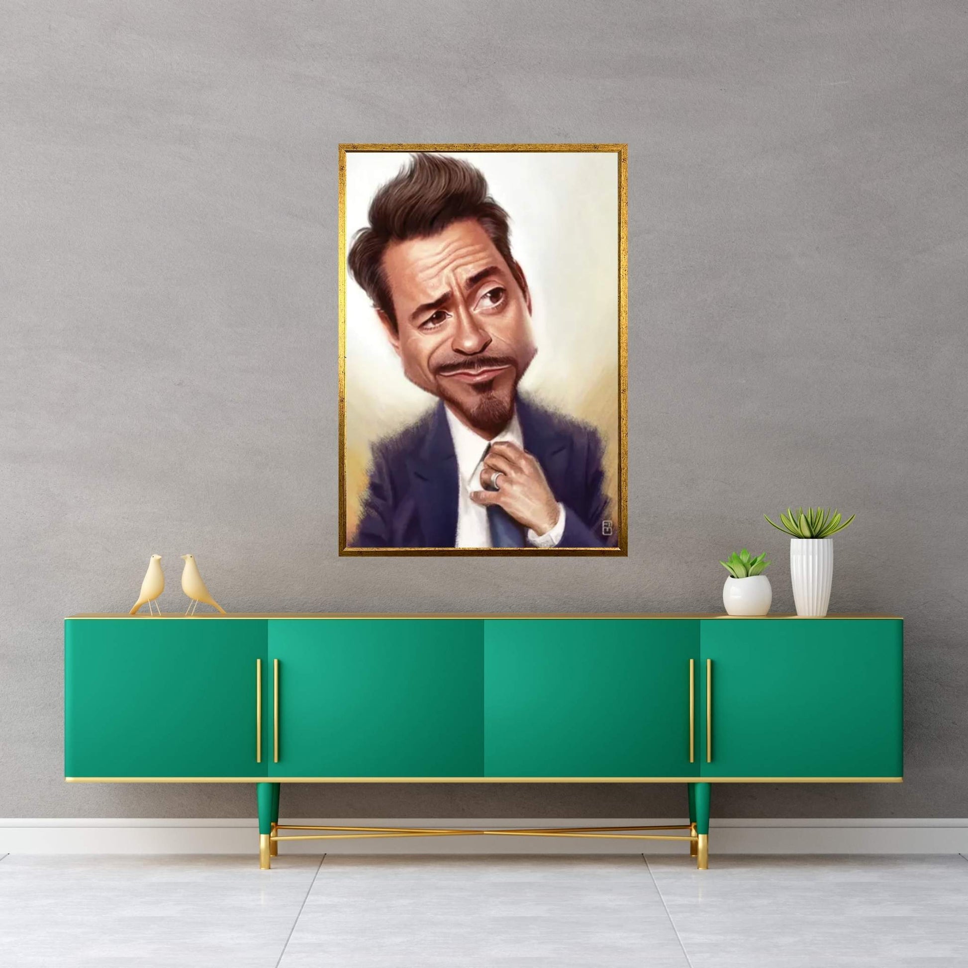 Robert Downey Jr. Canvas Wall Art - Y Canvas