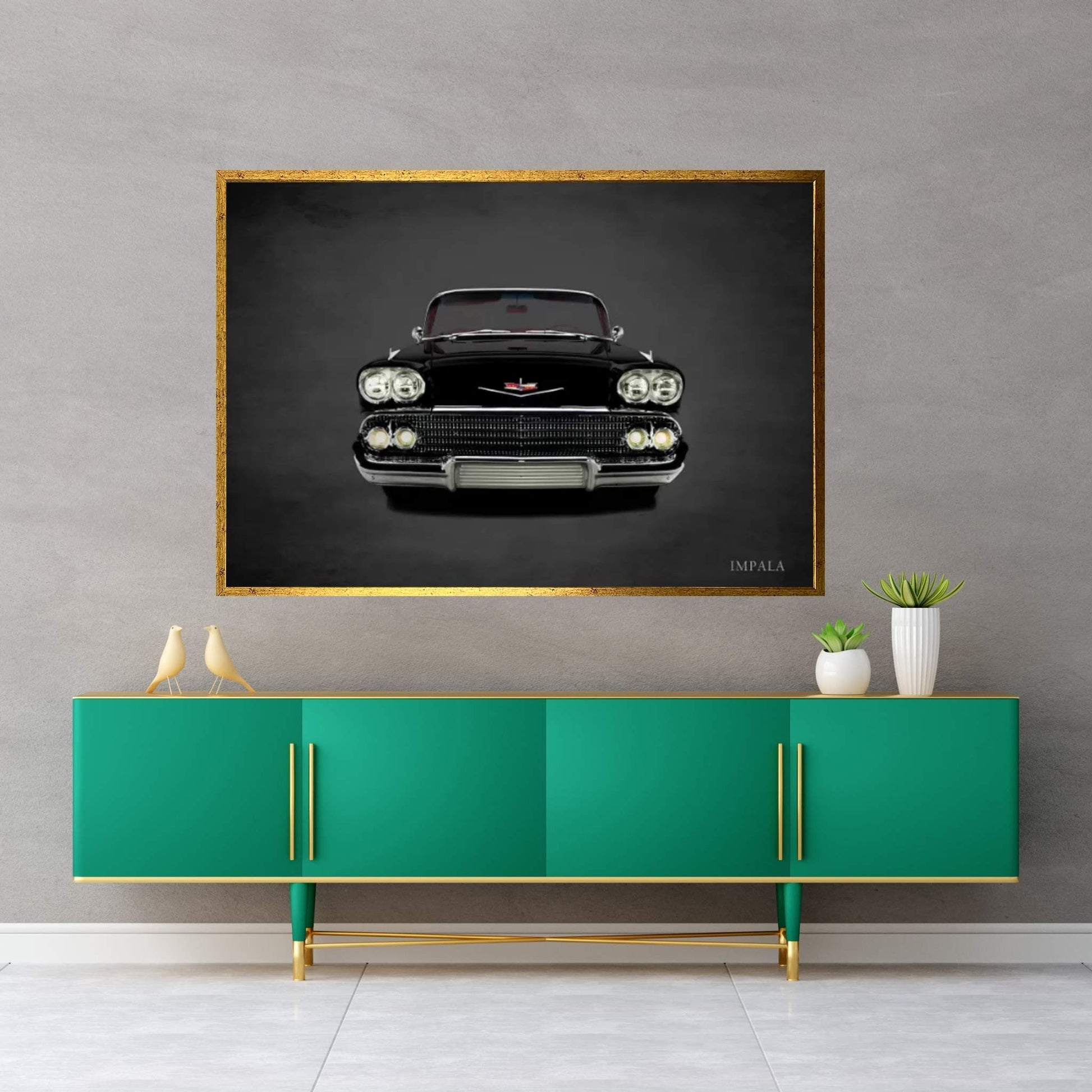 1958 Chevrolet Impala Canvas Wall Art - Y Canvas