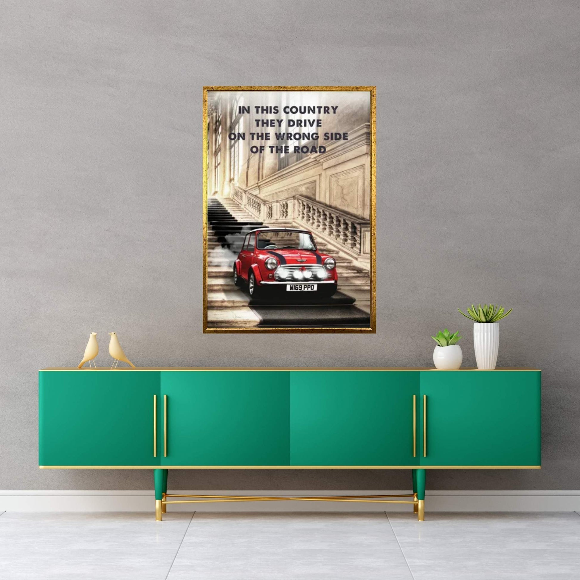 The Italian Job Canvas Wall Art - Y Canvas