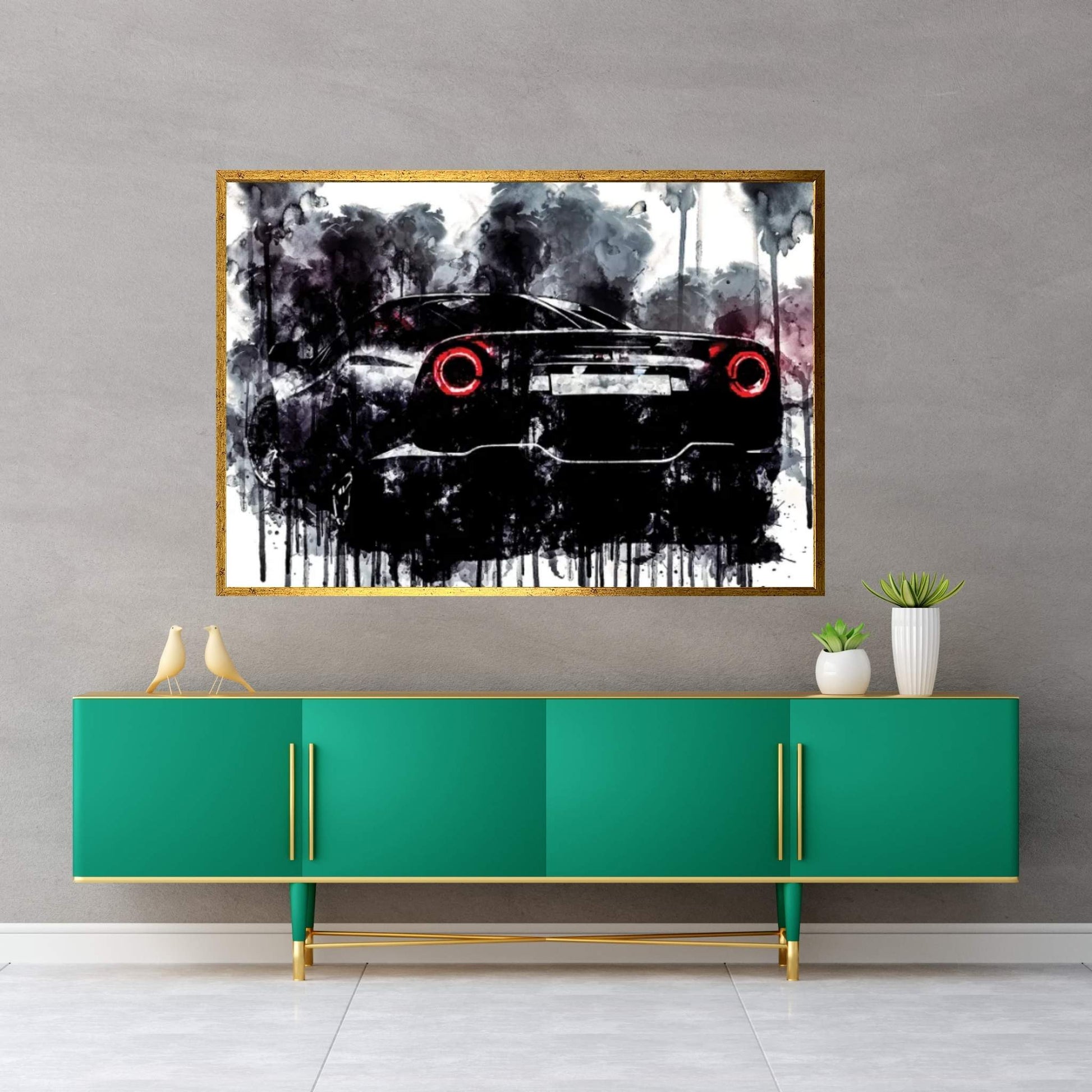 2018 ATS GT Back Canvas Wall Art - Y Canvas