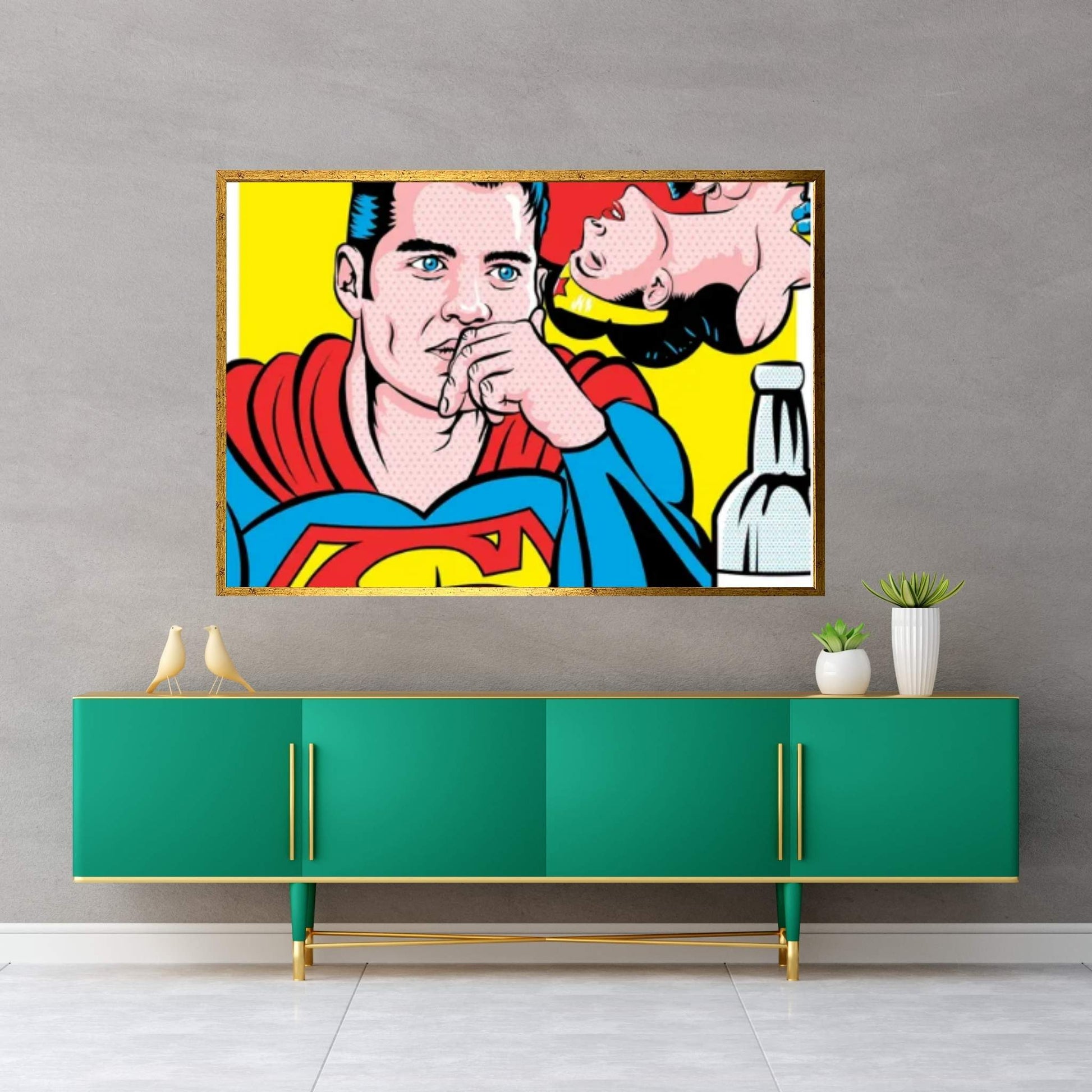 Drown The Super-Sorrows Canvas Wall Art - Y Canvas