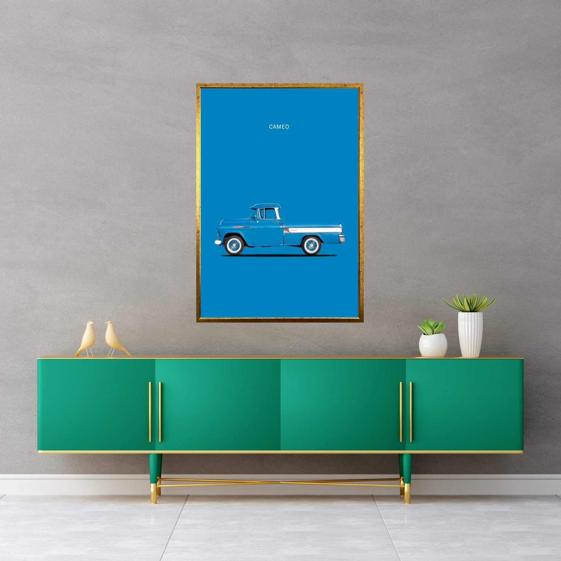 1957 Chevrolet Cameo Canvas Wall Art - Y Canvas