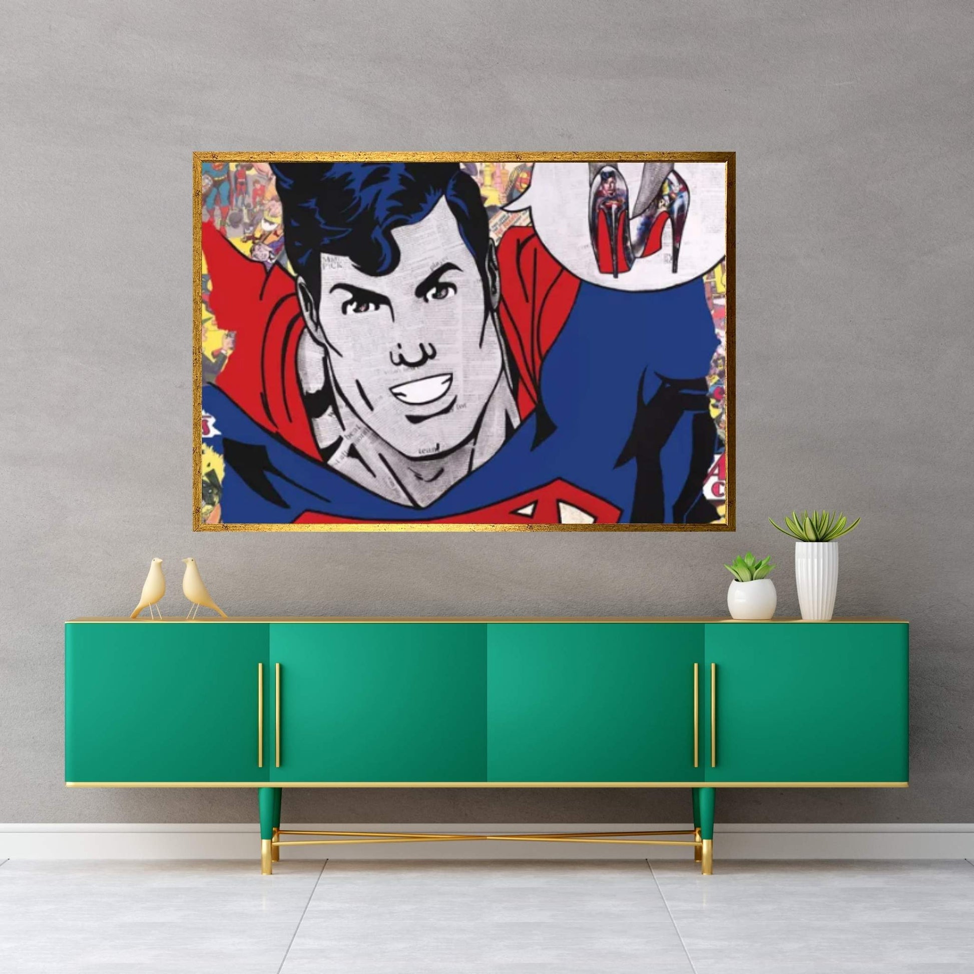 Superman Canvas Wall Art - Y Canvas