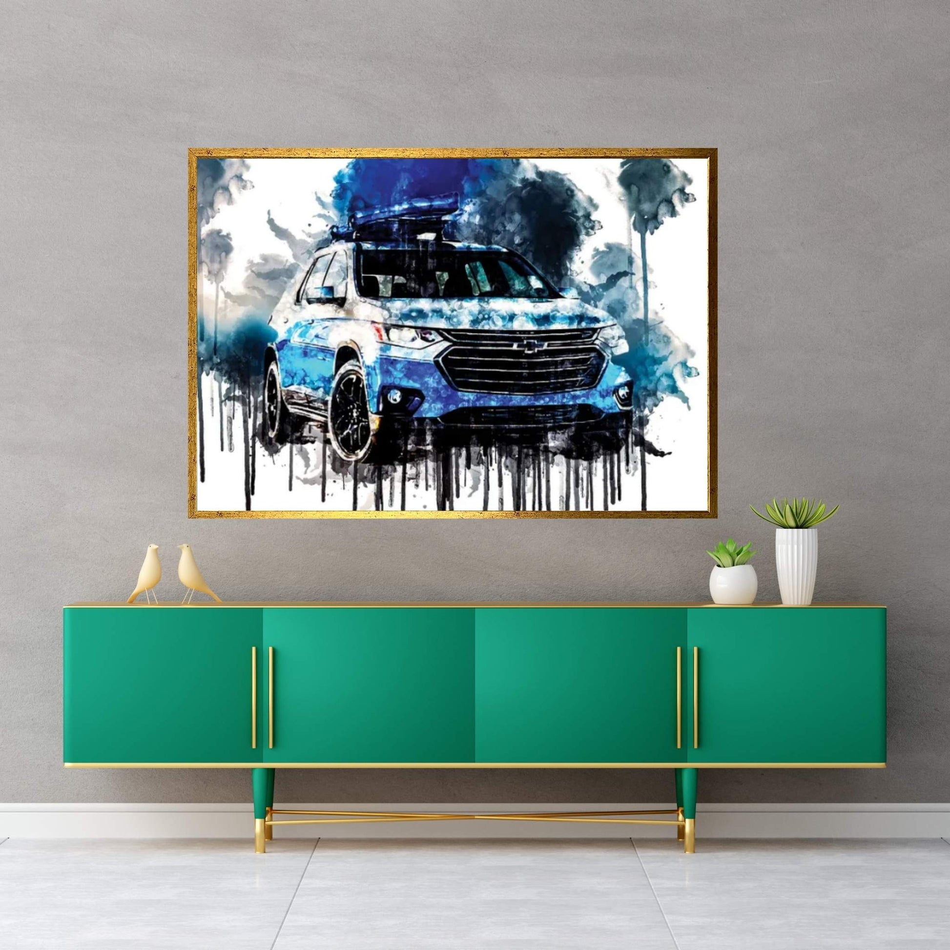 2017 Chevrolet Traverse SUP Concept Canvas Wall Art - Y Canvas