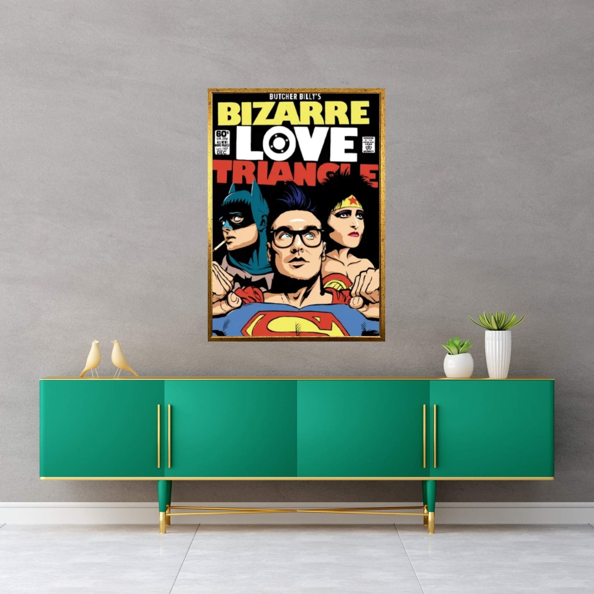 Bizarre Love Triangle - The Post-Punk Edition Canvas Wall Art - Y Canvas