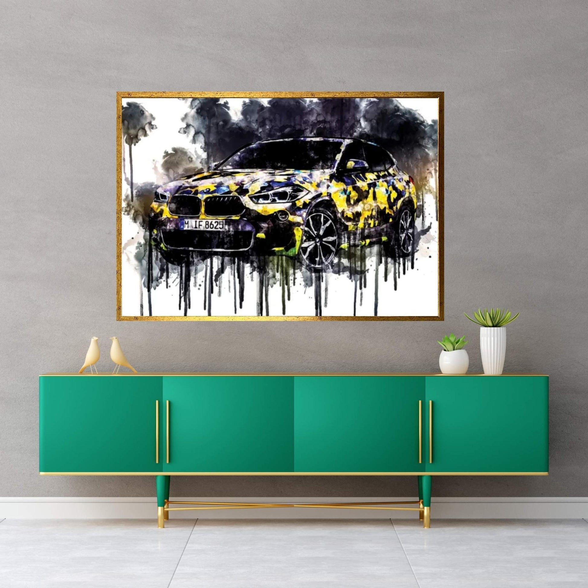 2018 BMW X2 Digital Camo Concept Vehicle CDXXXV Canvas Wall Art - Y Canvas