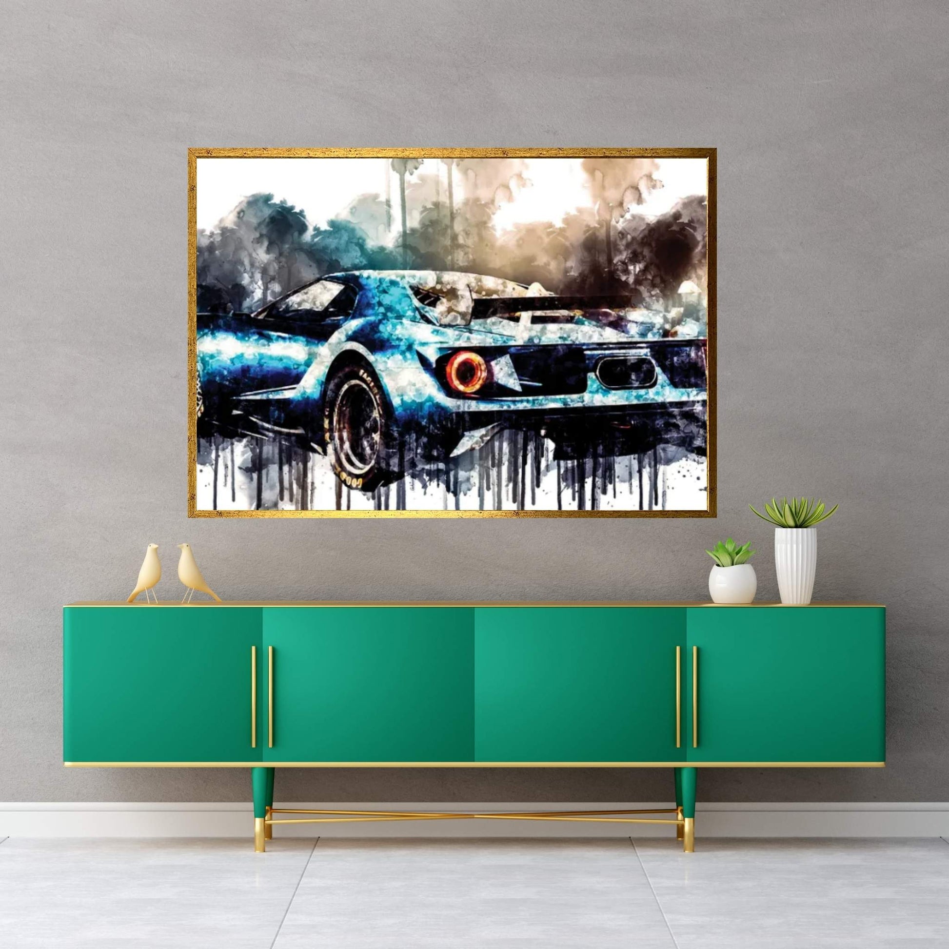 2017 Ford GT Concept Canvas Wall Art - Y Canvas