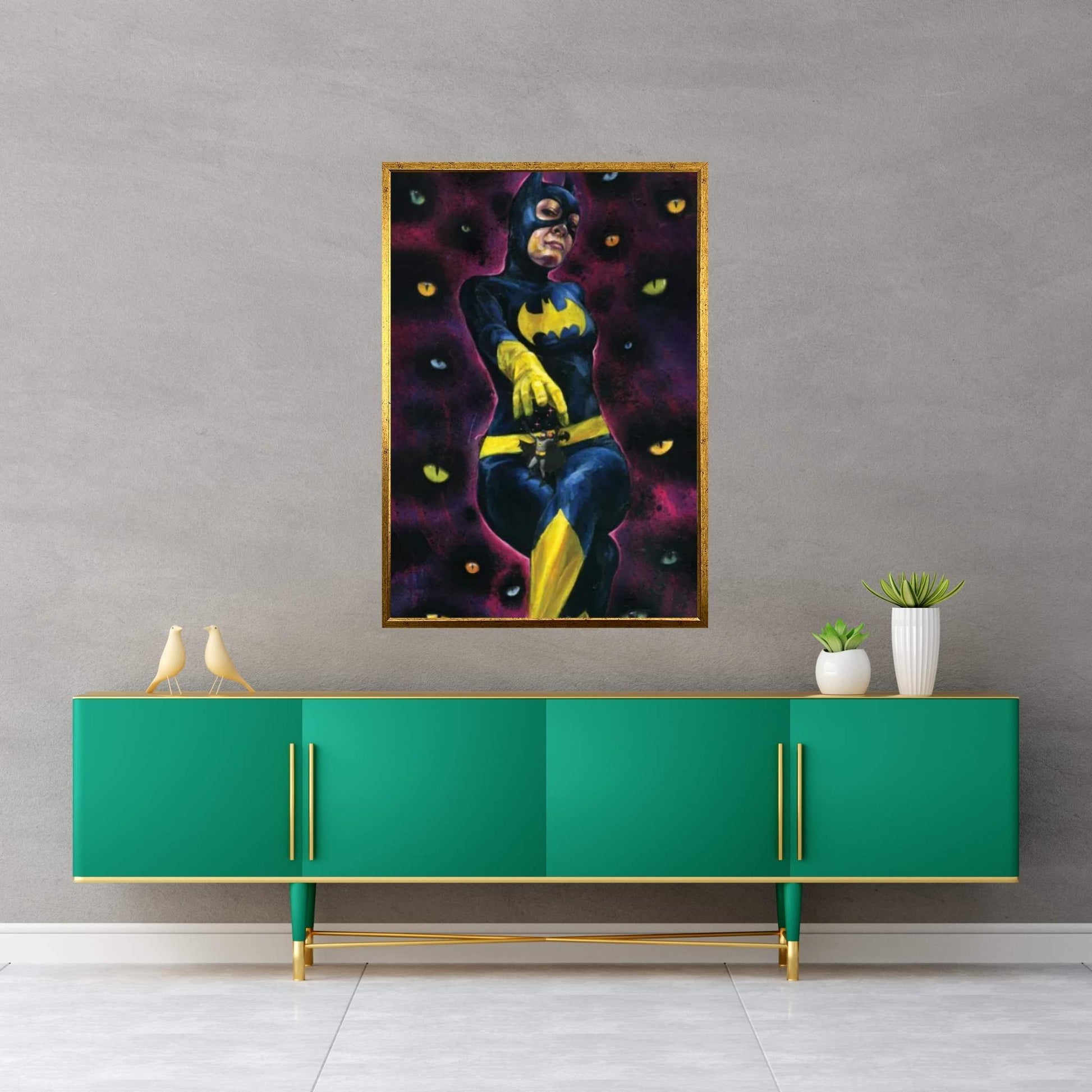 Bat Nip Canvas Wall Art - Y Canvas