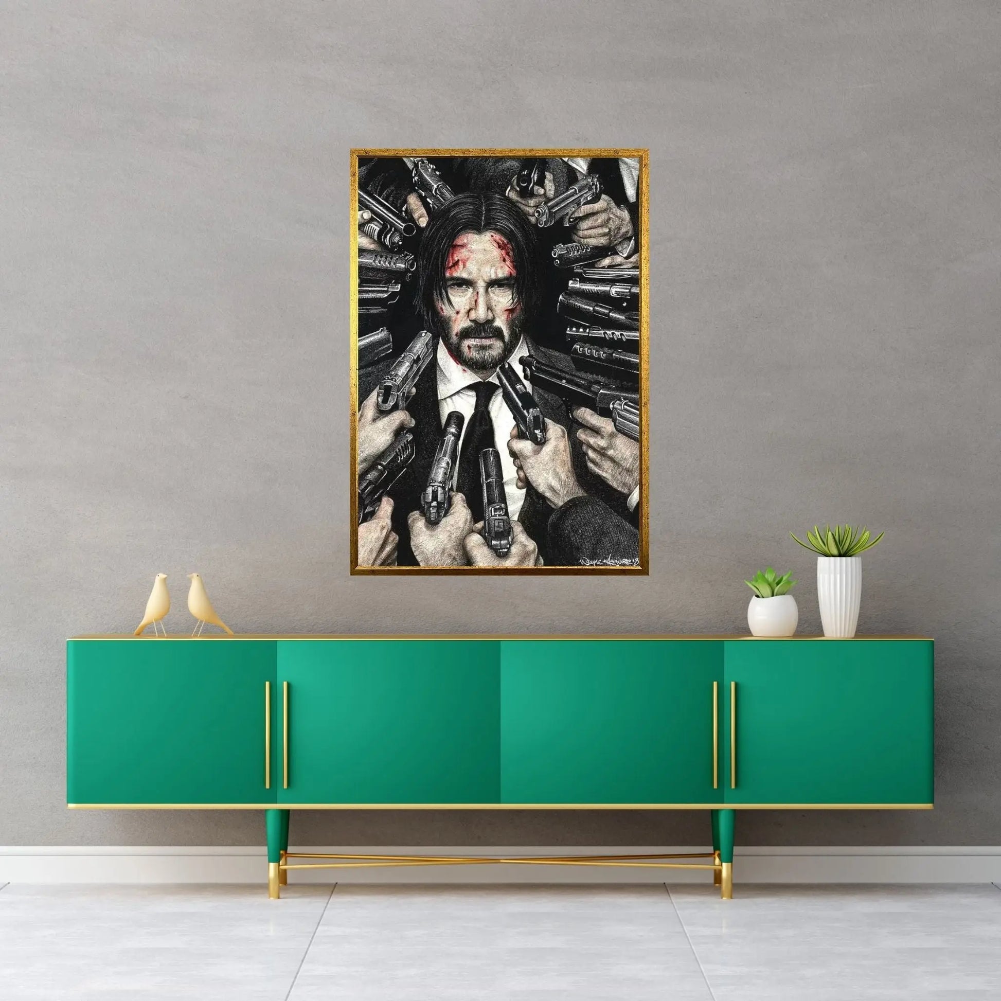 John Wick Canvas Wall Art - Y Canvas