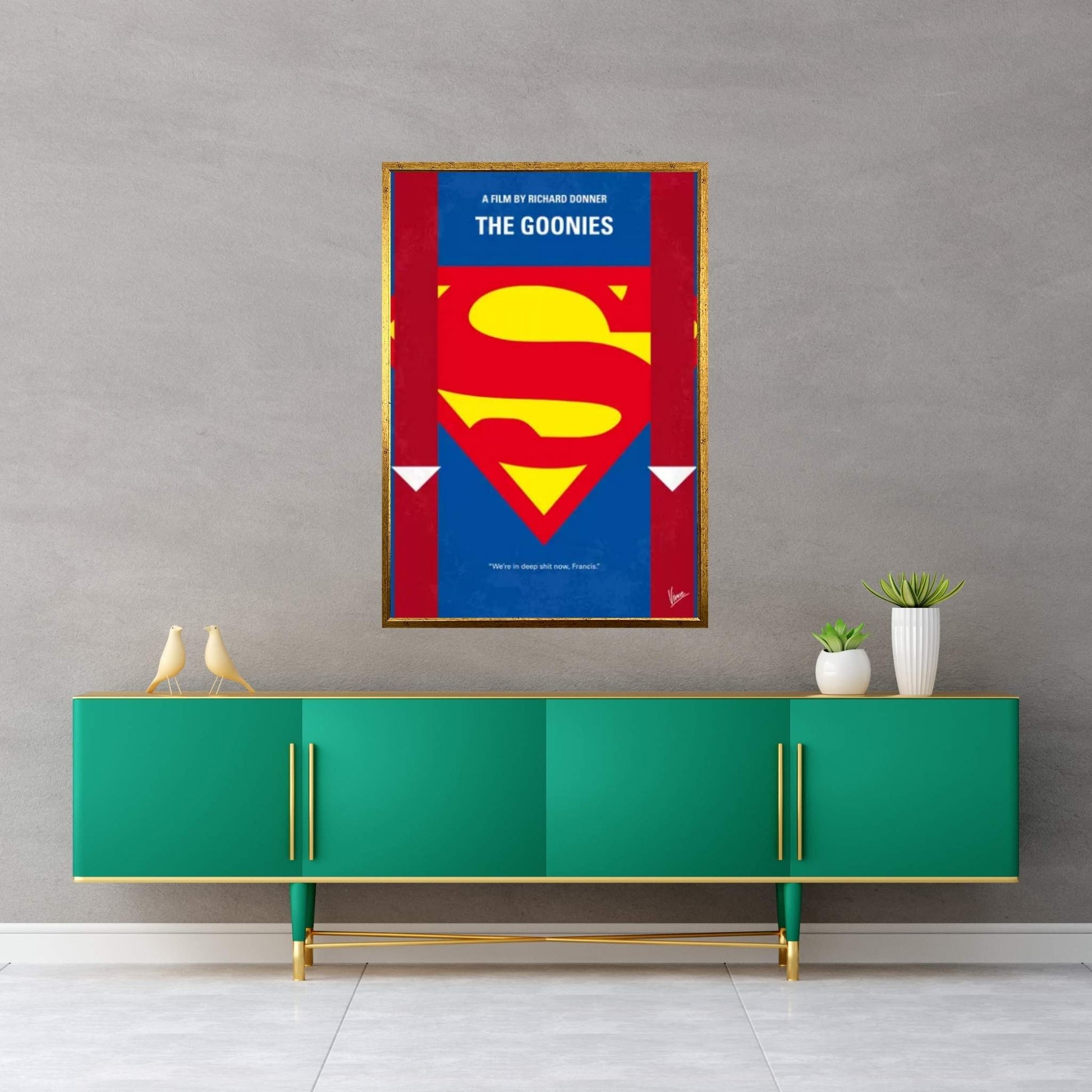 The Goonies Minimal Movie Poster Canvas Wall Art - Y Canvas