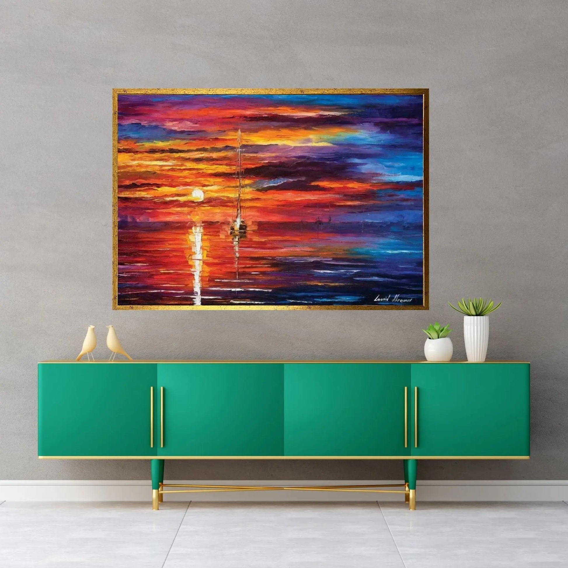 Sky Glows Canvas Wall Art - Y Canvas