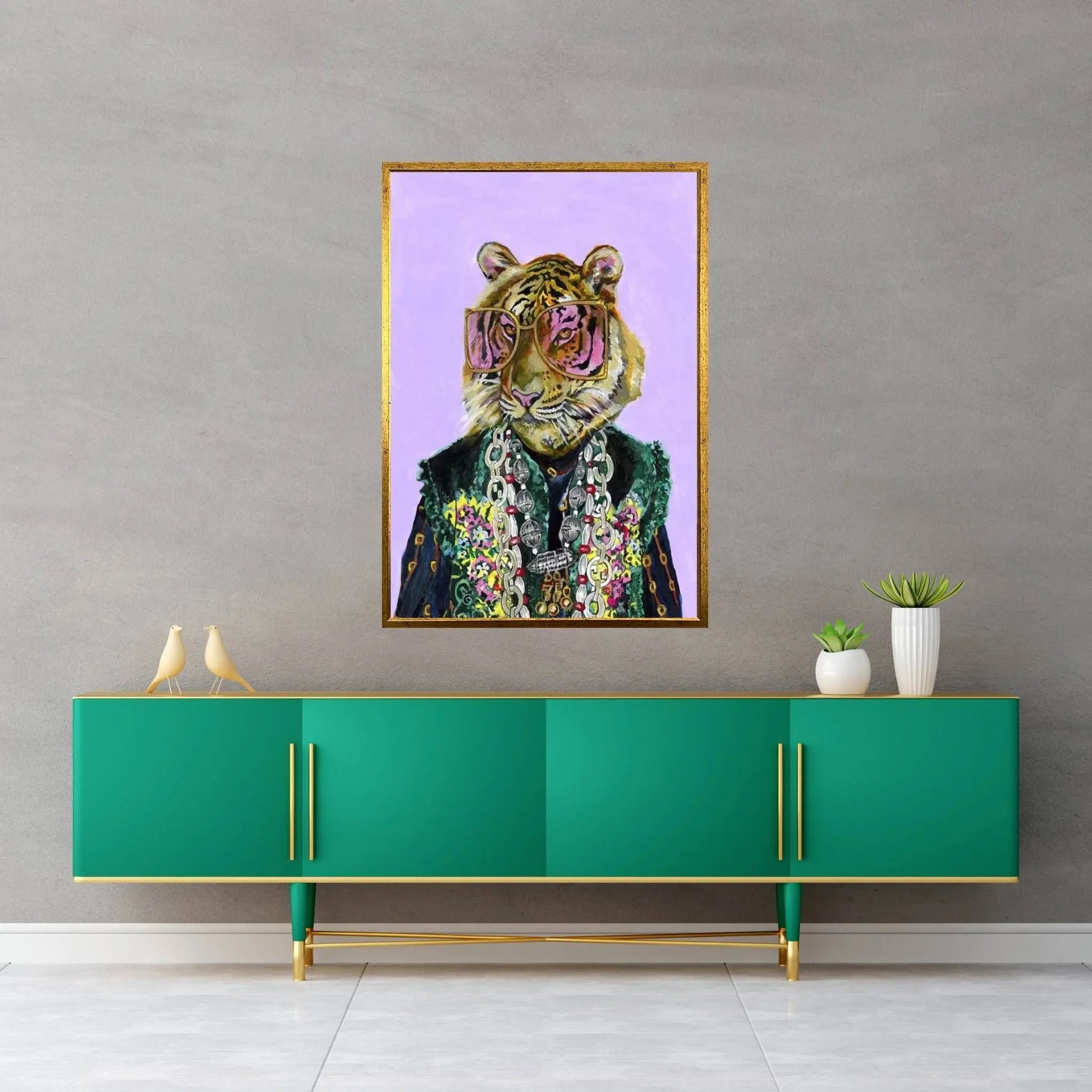 Gucci Bengal Tiger Canvas Wall Art - Y Canvas