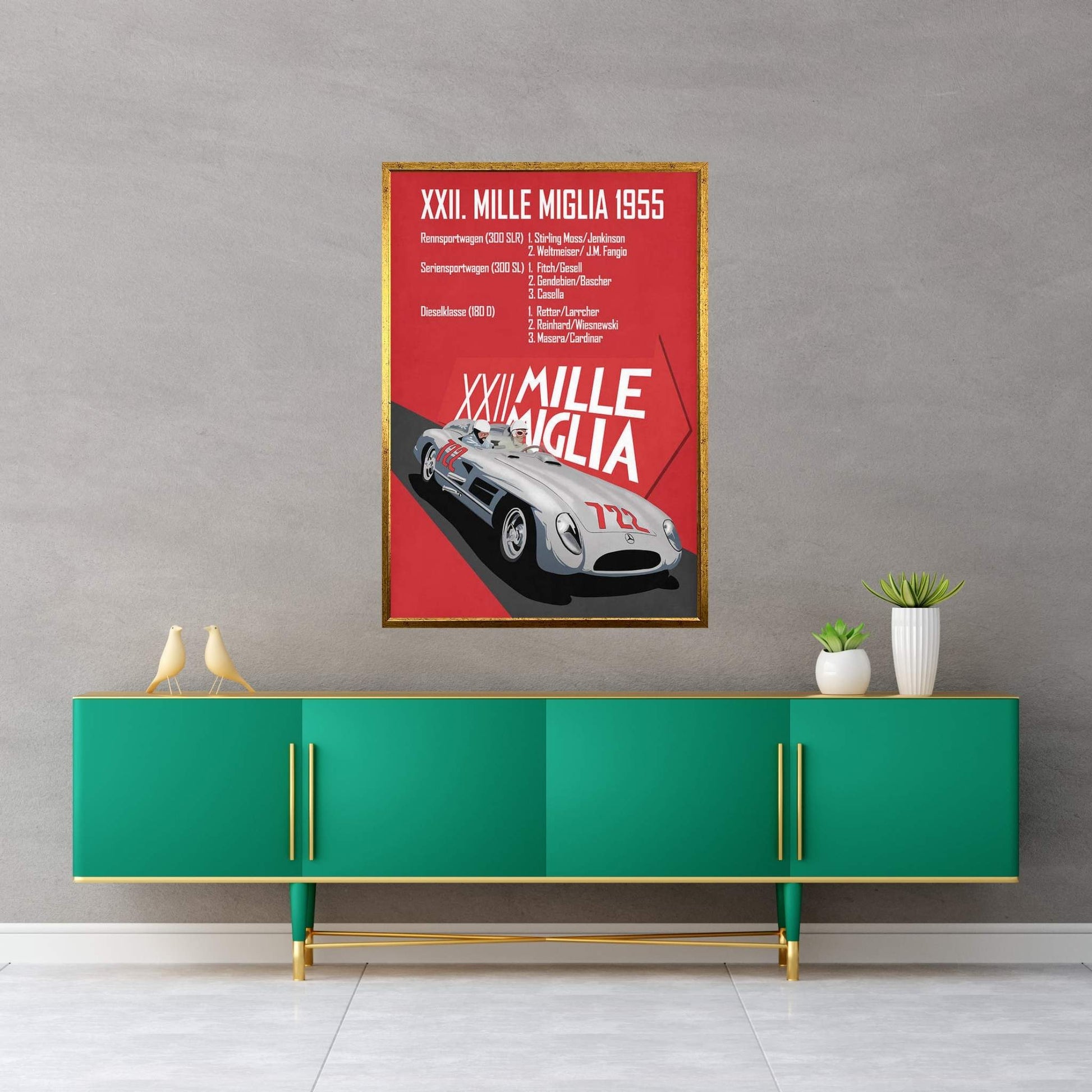 Mille Miglia XXII Canvas Wall Art - Y Canvas