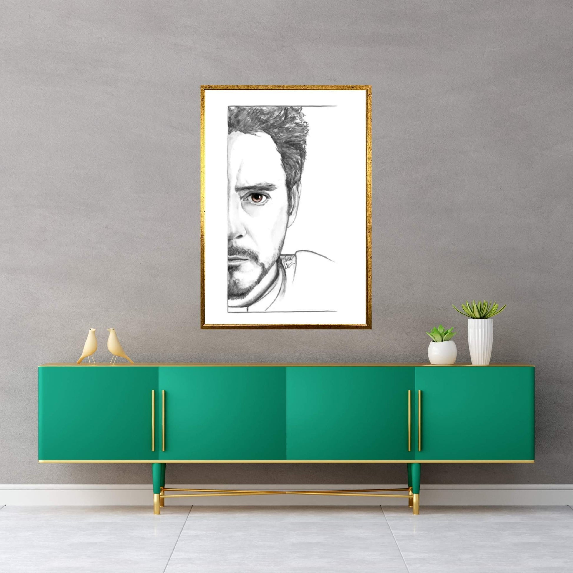 Tony Stark Canvas Wall Art - Y Canvas