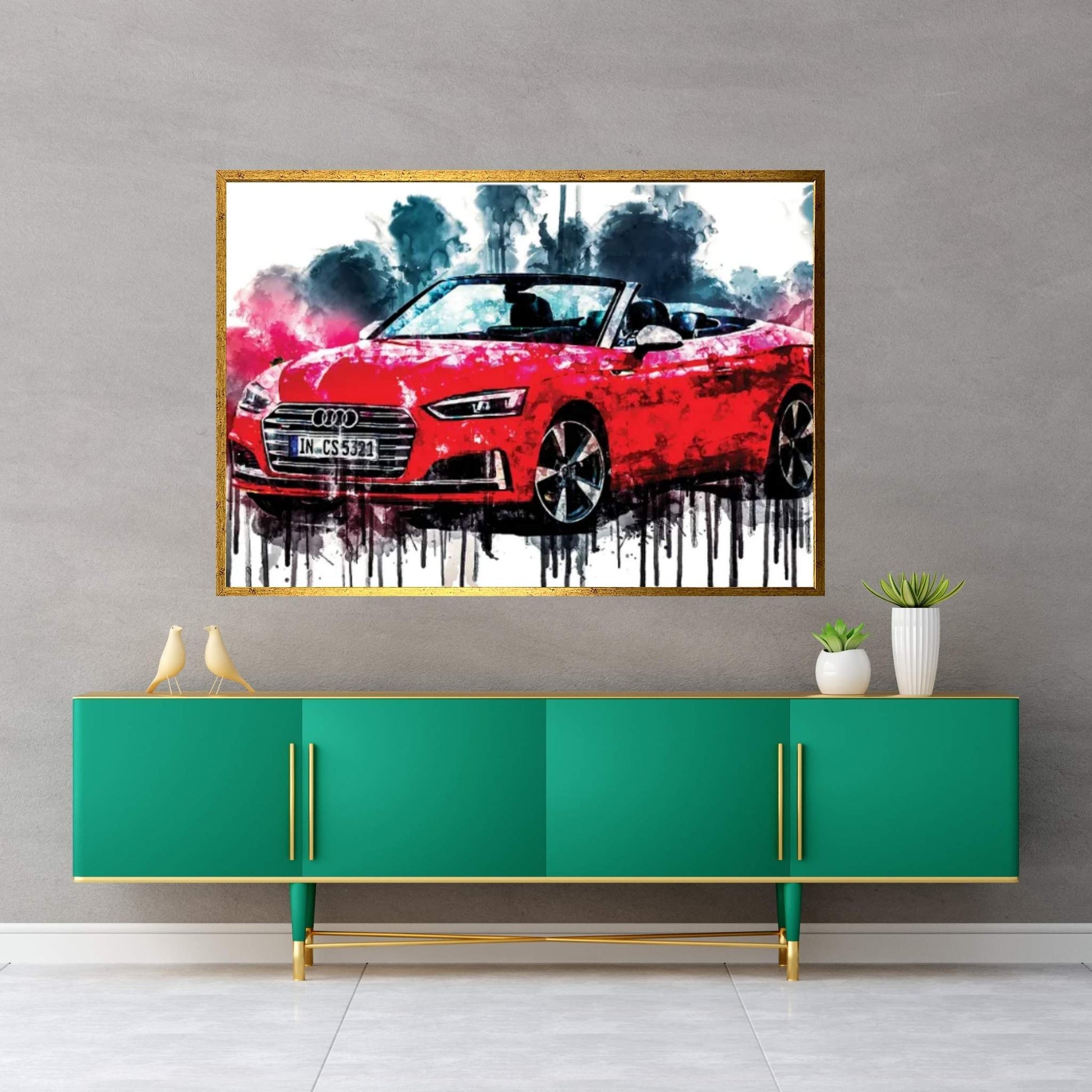 2017 Audi S5 Cabriolet Canvas Wall Art - Y Canvas