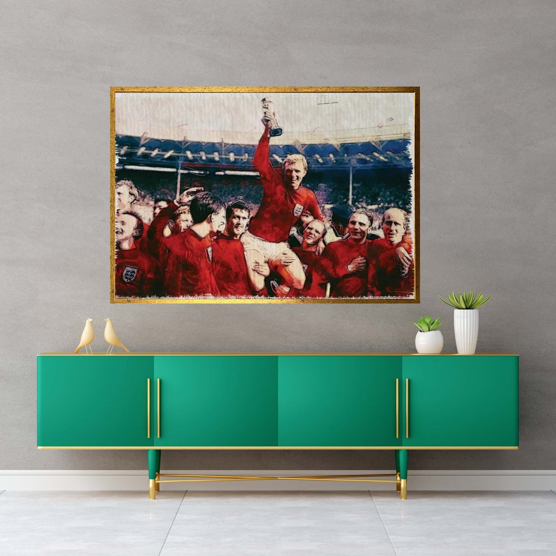 1966 England World Cup Canvas Wall Art - Y Canvas