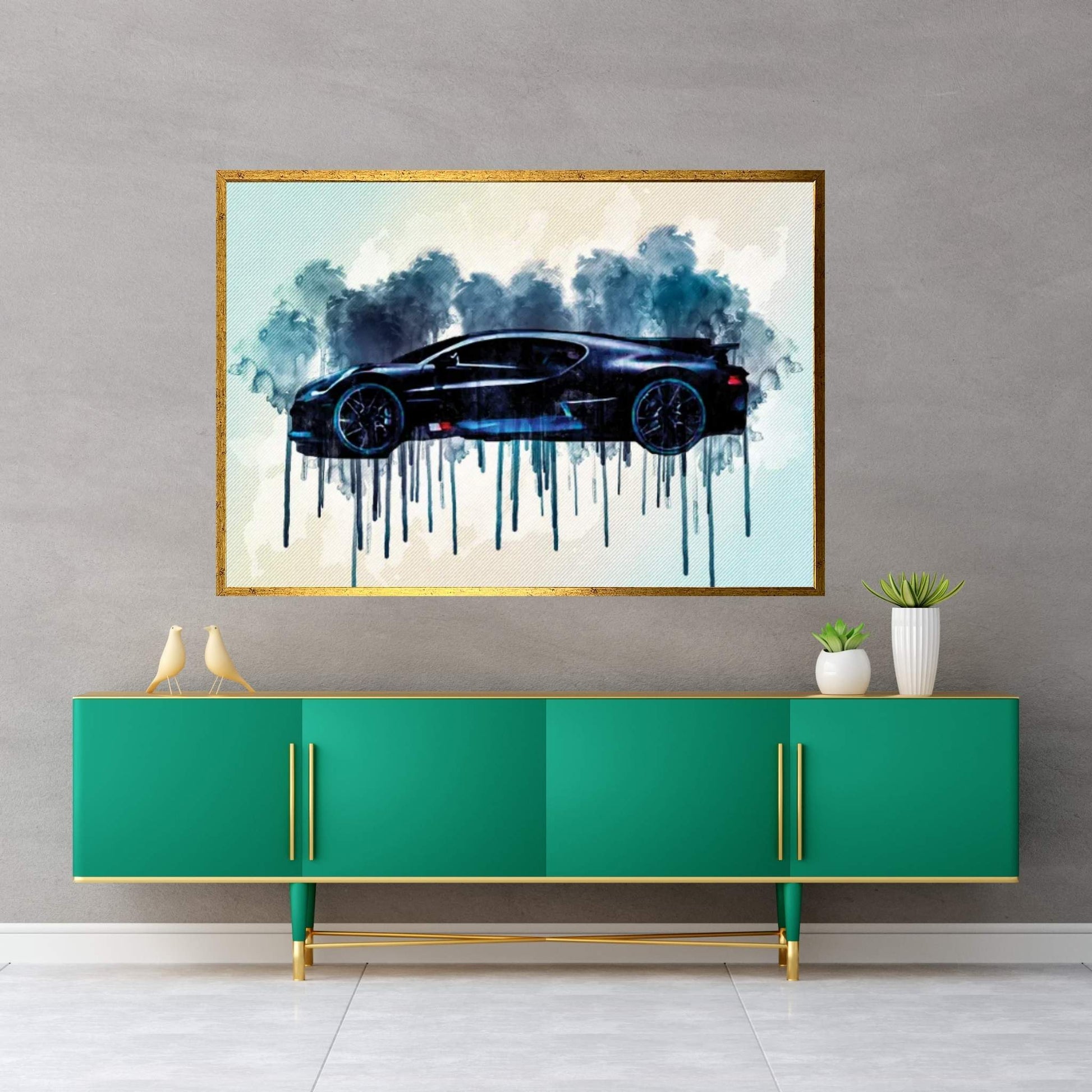 2019 Bugatti Divo Luxury Hypercar Canvas Wall Art - Y Canvas