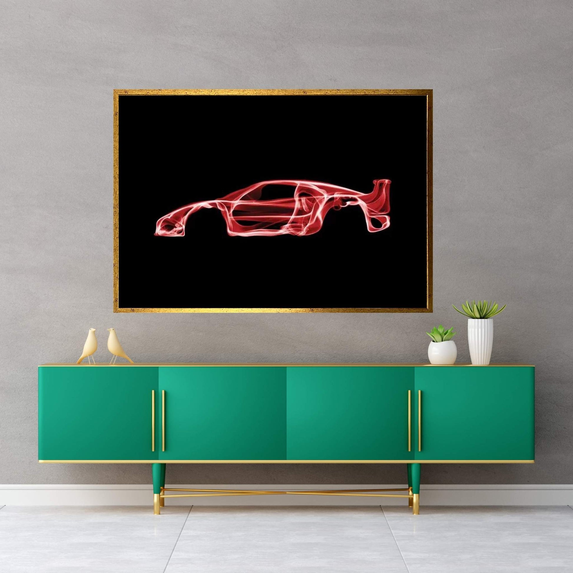 Ferrari F40 Canvas Wall Art - Y Canvas