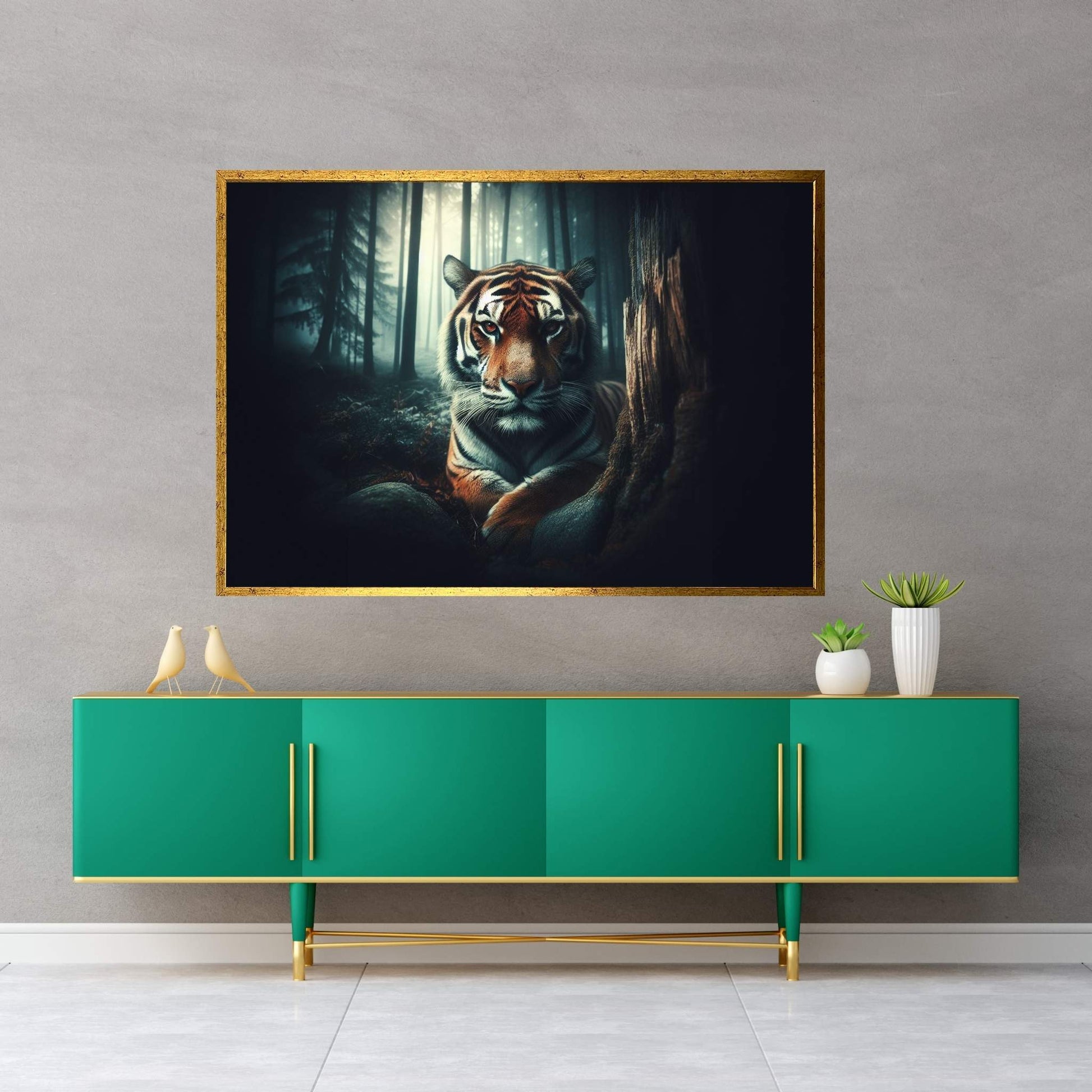 Tiger Canvas Print Art,Animal Wall Art, Canvas Wall Art - Y Canvas