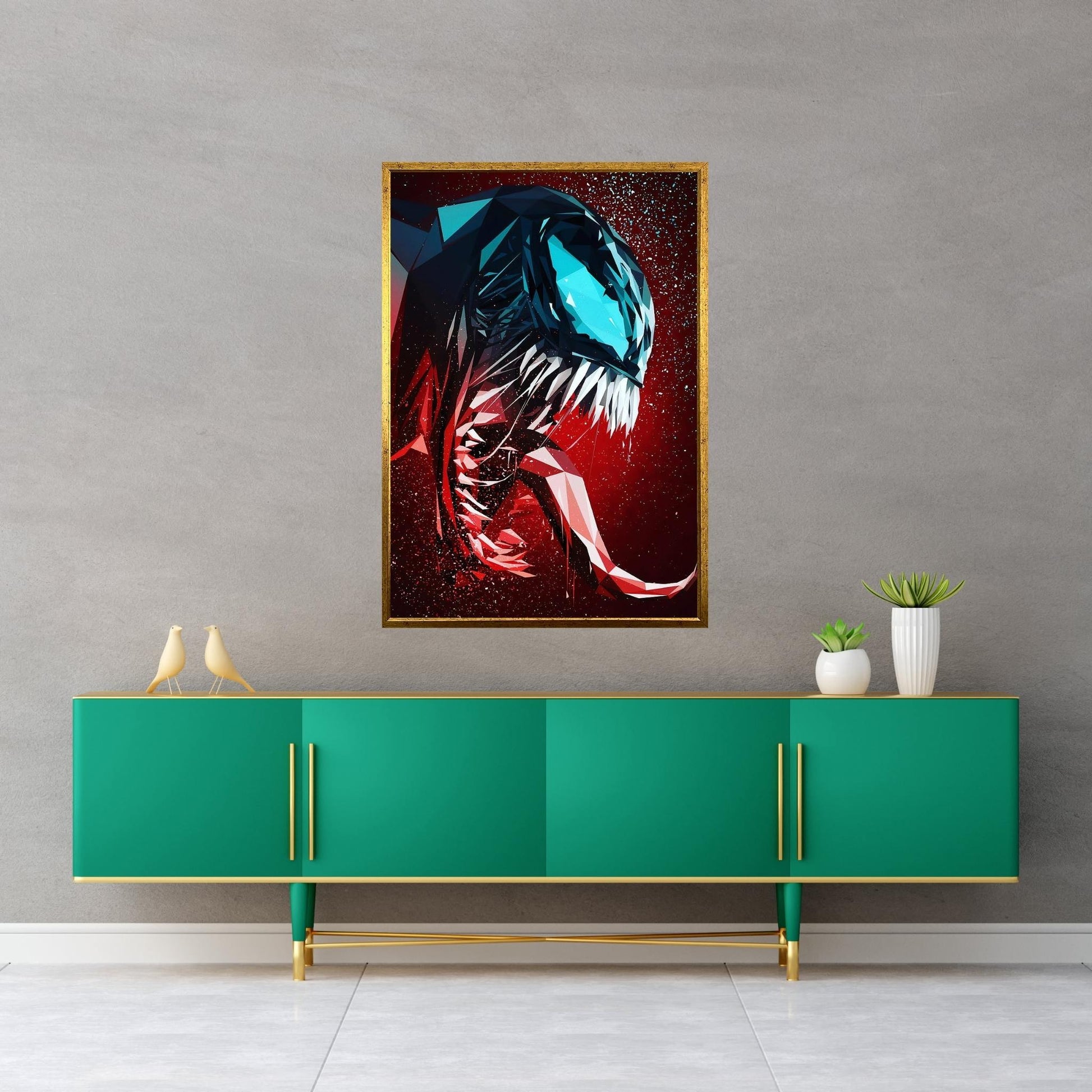 Venom Spiderman Canvas Wall Art - Y Canvas