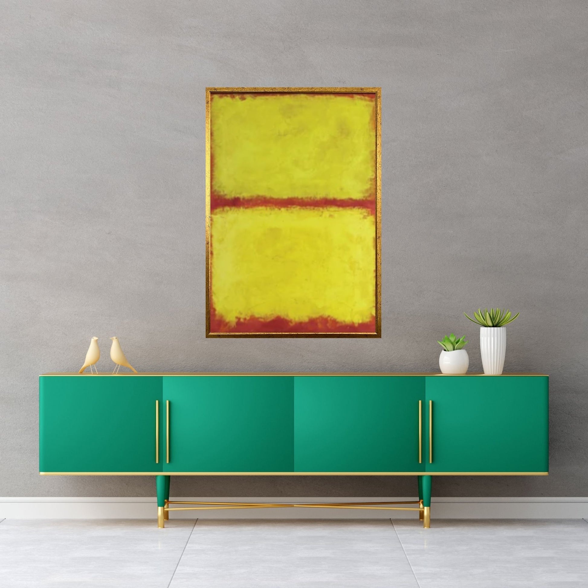 Mark Rothko Frame Canvas/Poster Art Reproduction, Rothko Reproduction, Modern Art Expressionism Painting - Y Canvas