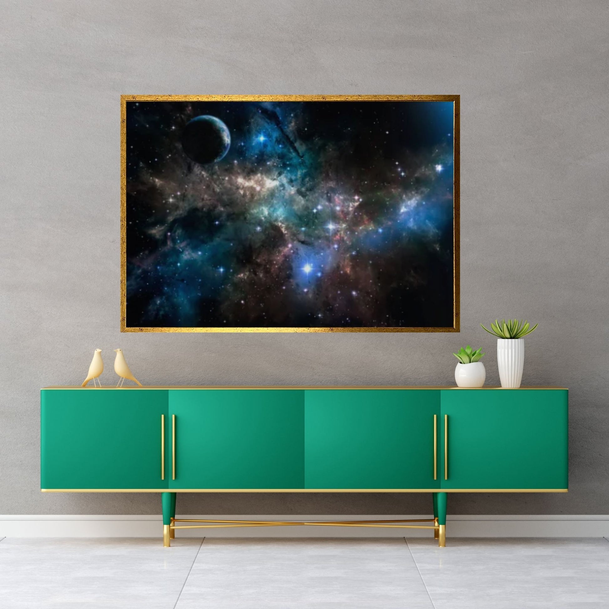 Hubble Light Space Print on Canvas Wall Art Poster Print - Y Canvas