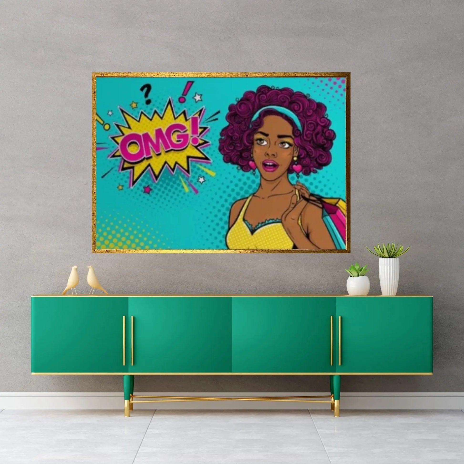 Pop Art Woman Wall Art, Comic Pop Art, Retro Comic - Y Canvas