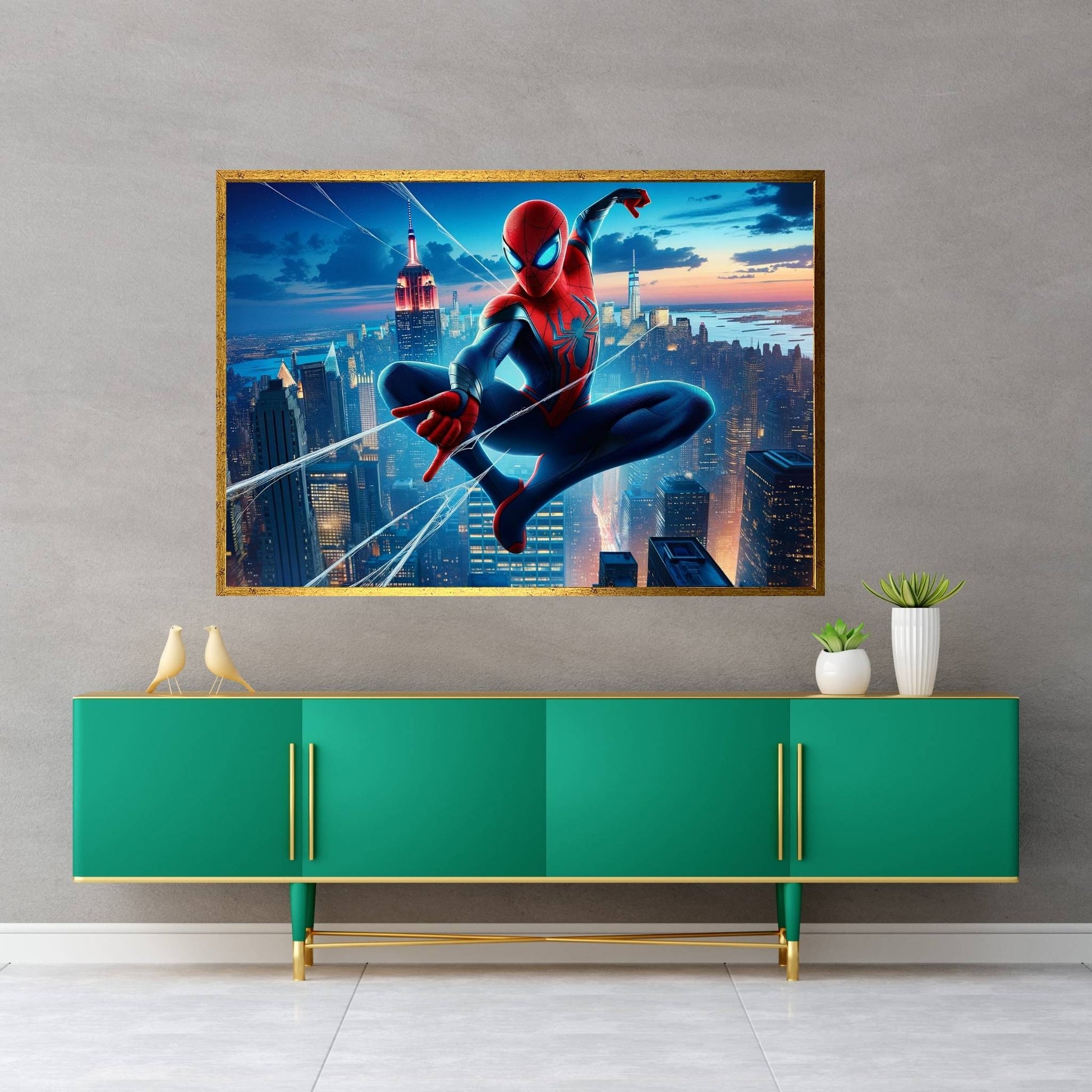 Spiderman Canvas Wall Art - Y Canvas