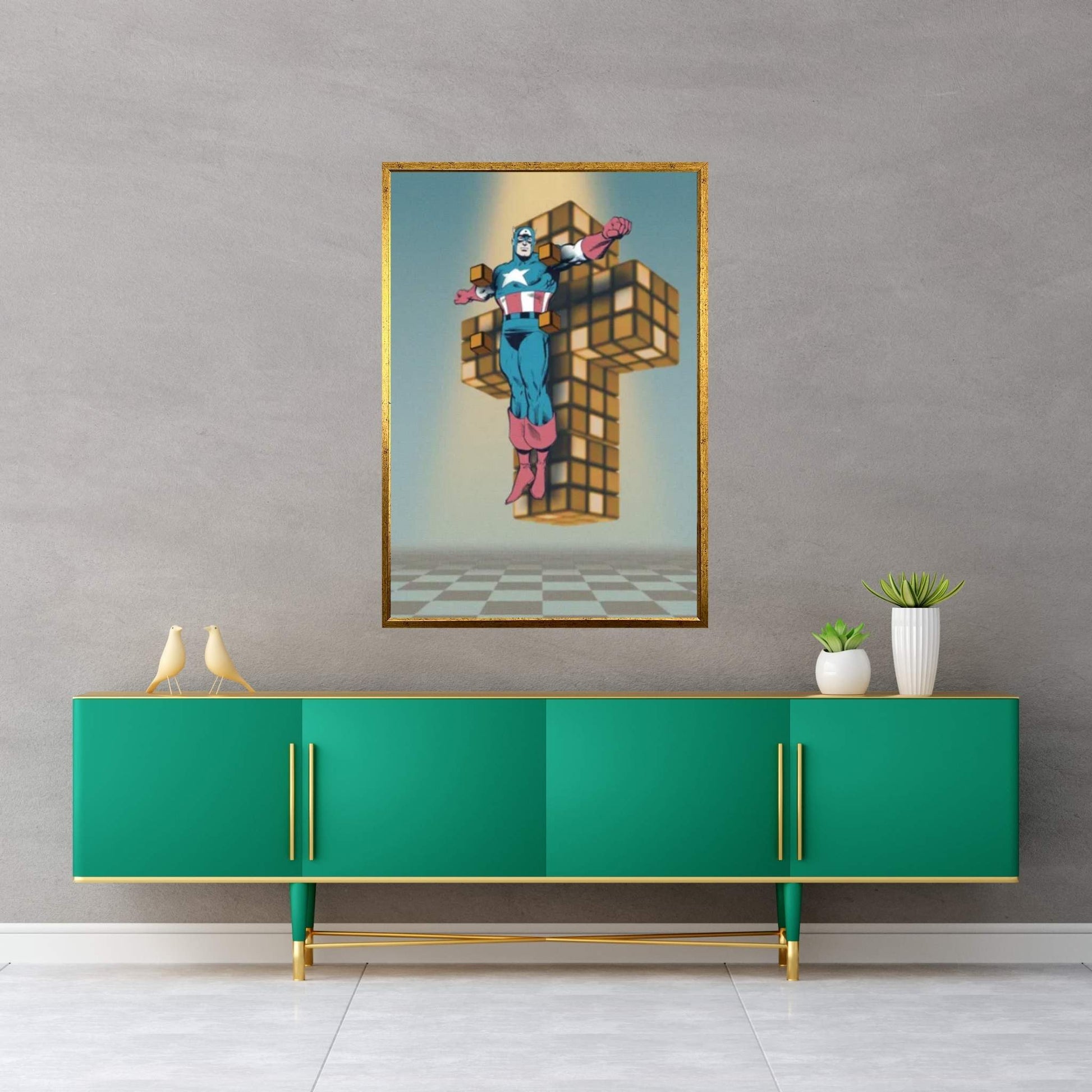 Crucifixion III Canvas Wall Art - Y Canvas