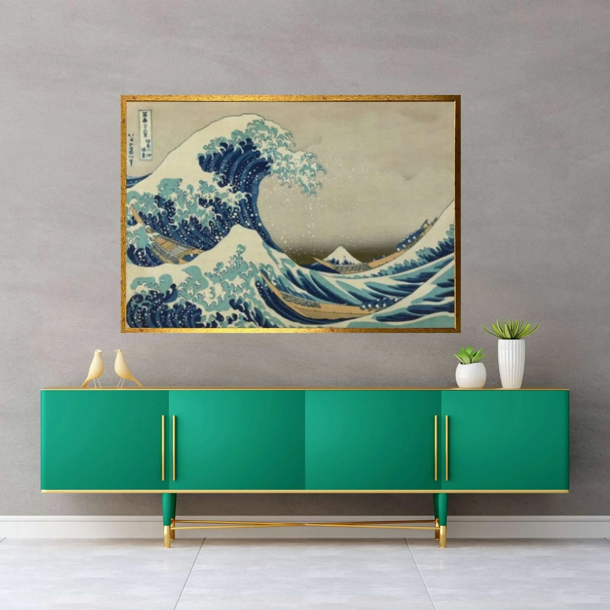 The Great Wave off Kanagawa print on canvas wall art Katsushika Large The Great Wave - Y Canvas