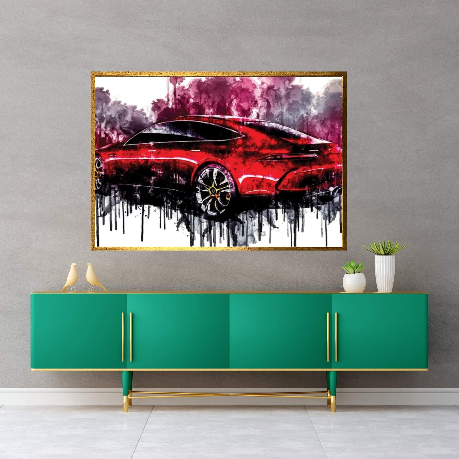 2017 Mercedes AMG GT Concept Vehicle CLXXXVII Canvas Wall Art - Y Canvas