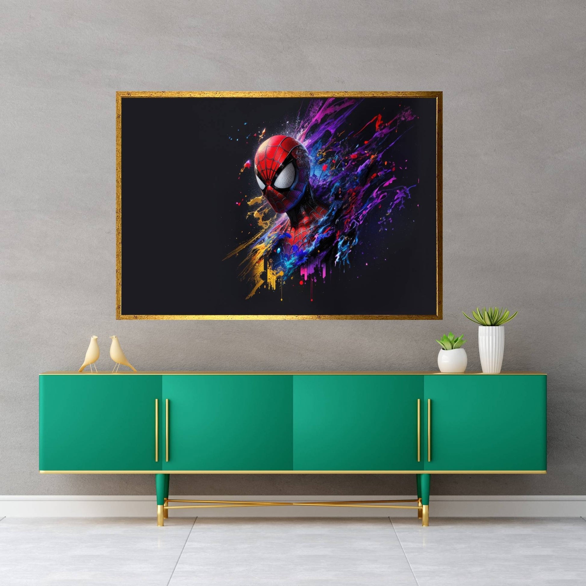 Spiderman Canvas Wall Art - Y Canvas