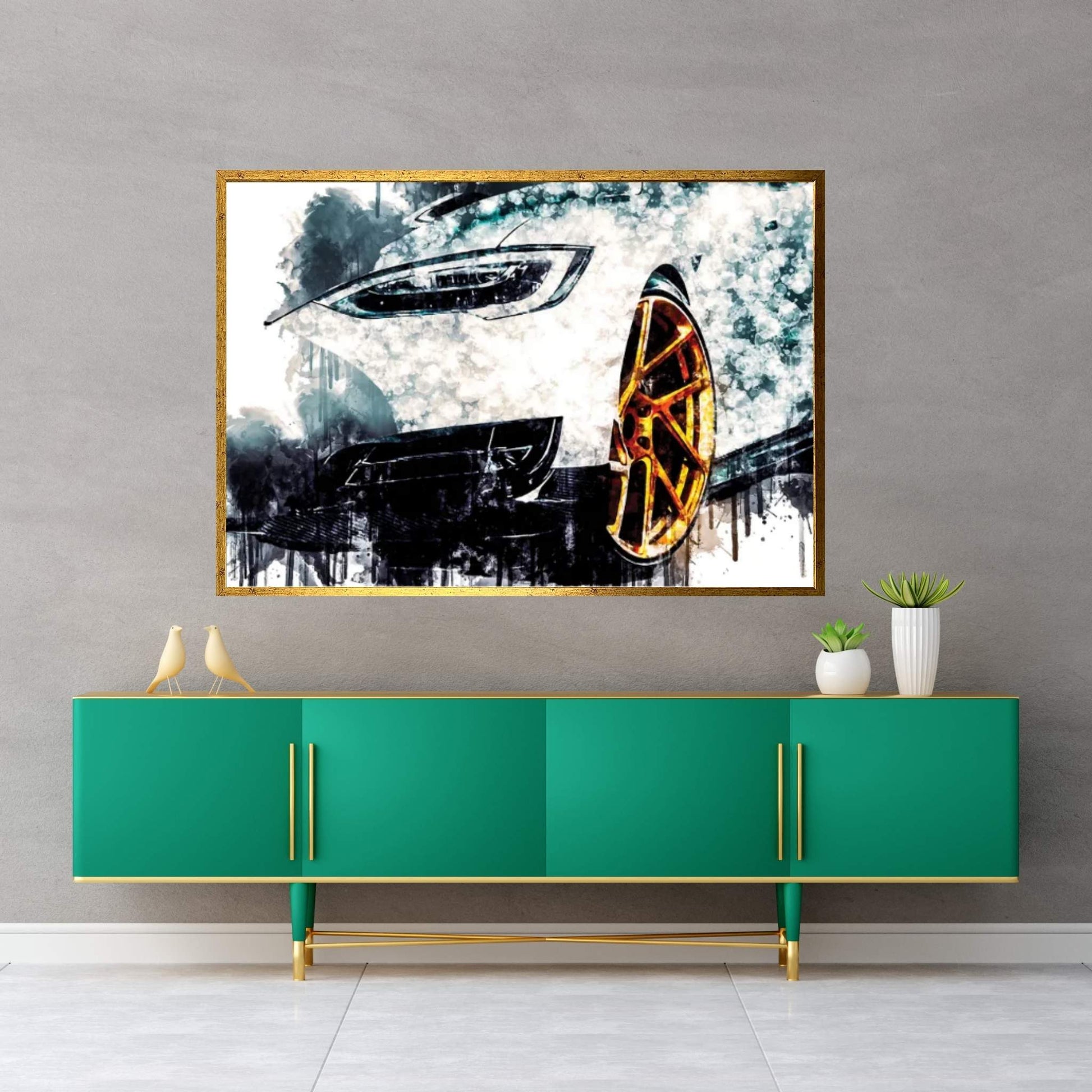 2017 Novitec Tesla Model S Vehicle CCXLIV Canvas Wall Art - Y Canvas