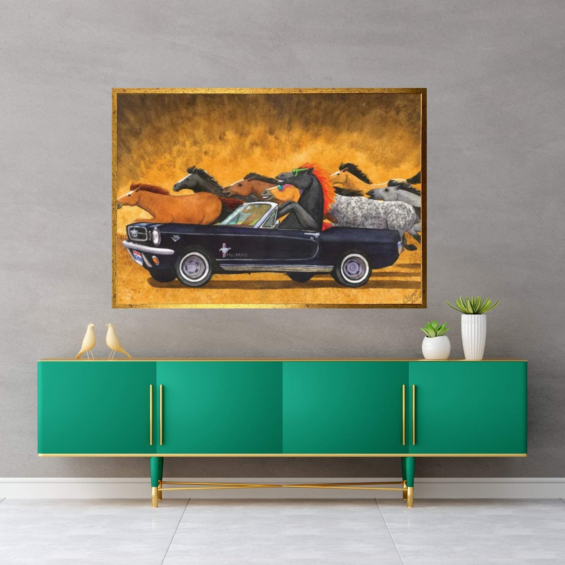 Stangs Canvas Wall Art - Y Canvas