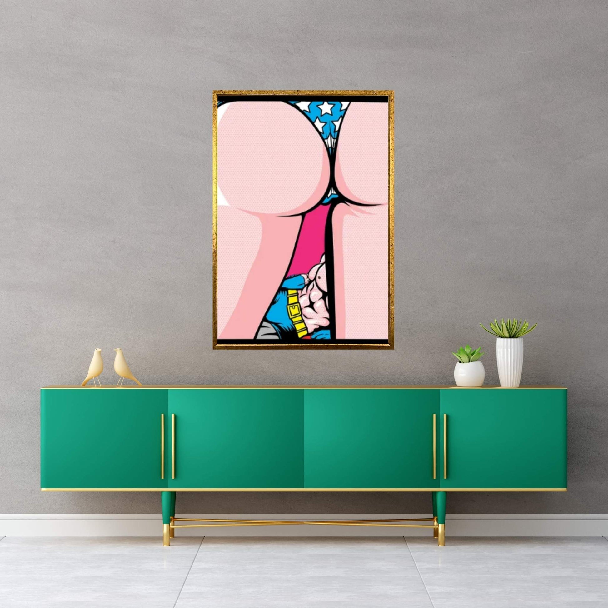 Heroes Love VI Canvas Wall Art - Y Canvas