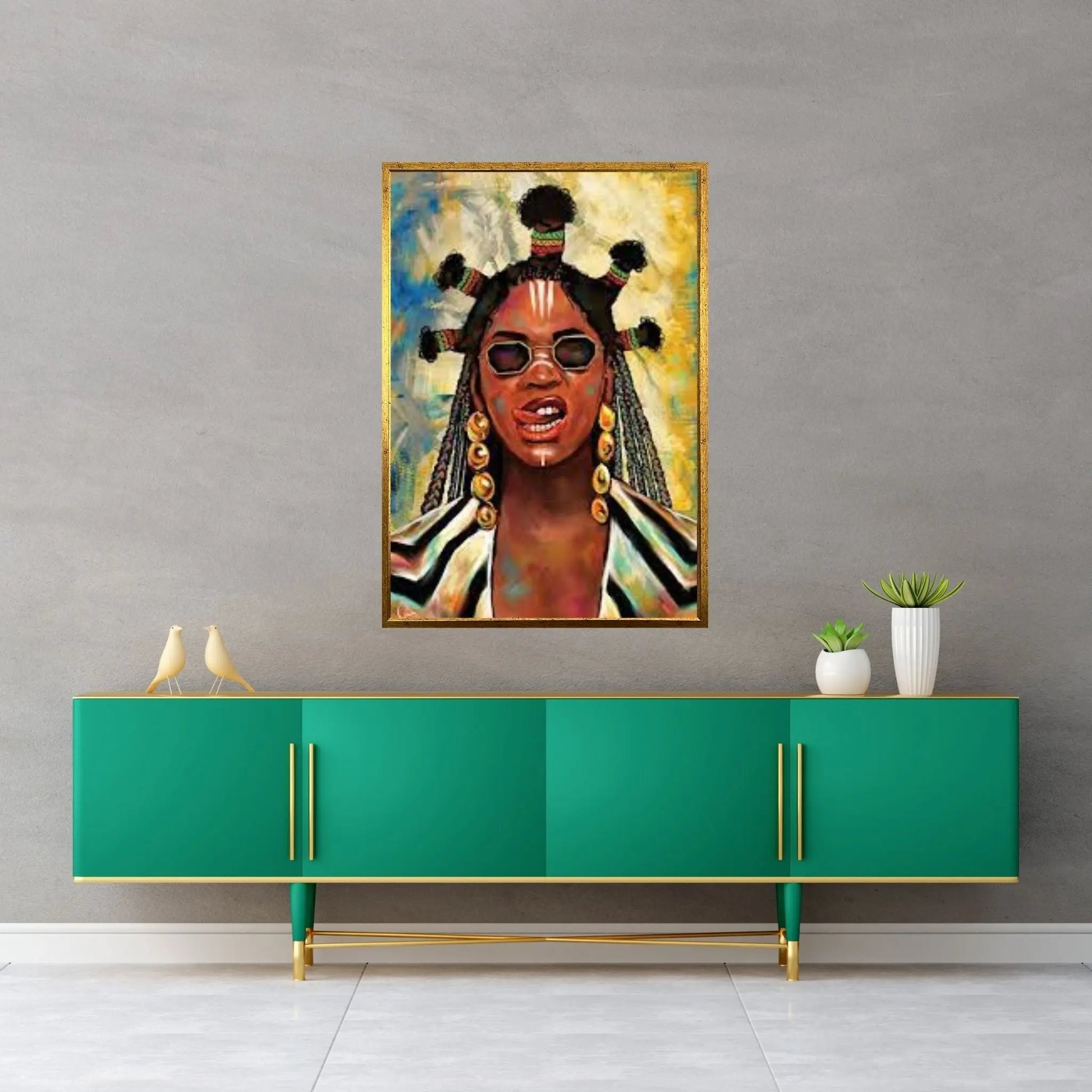 Black Is King Beyoncé Canvas Wall Art - Y Canvas