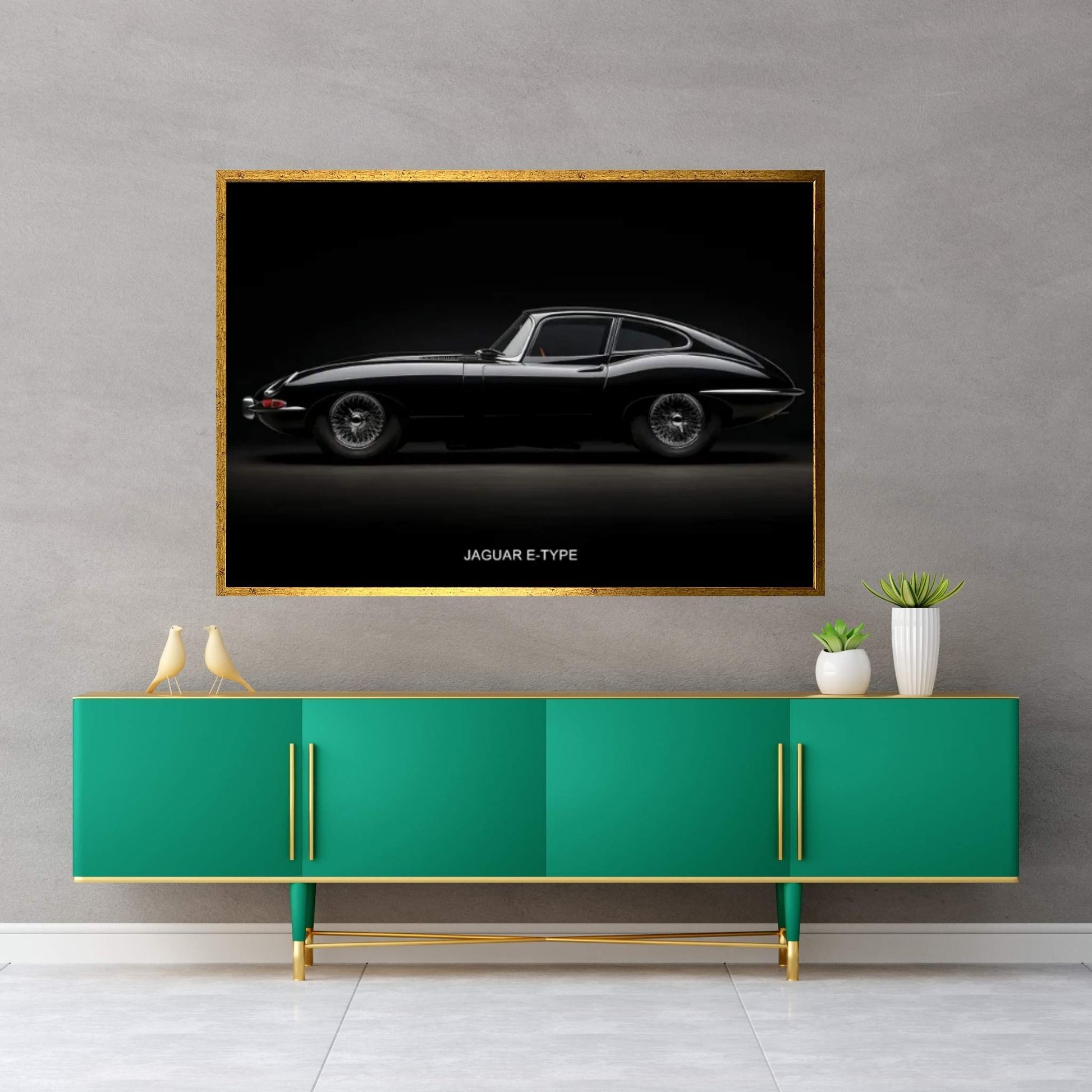 Jaguar E-Type Canvas Wall Art - Y Canvas