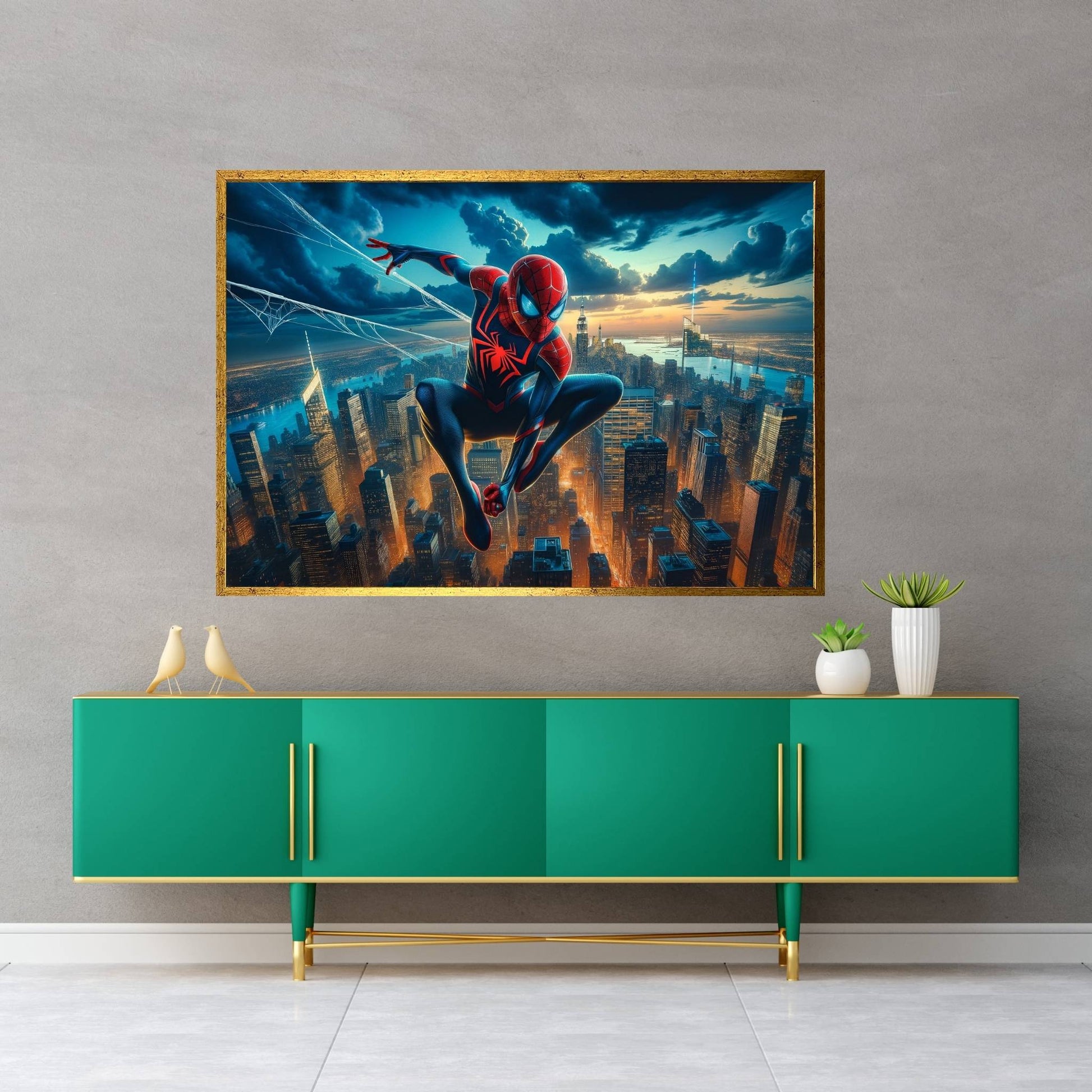 Spiderman Canvas Wall Art - Y Canvas