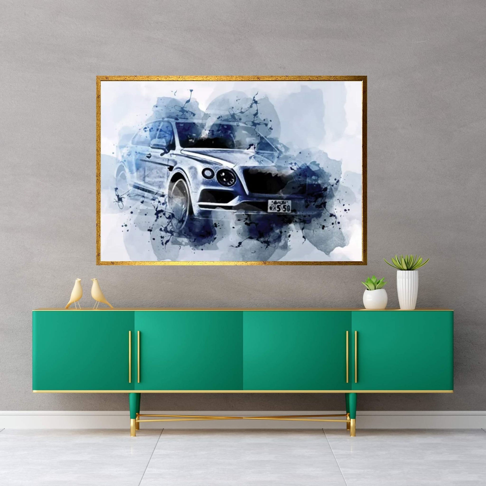 Bentley Bentayga V8 2020 Cars Jp-Spec Suvs Canvas Wall Art - Y Canvas