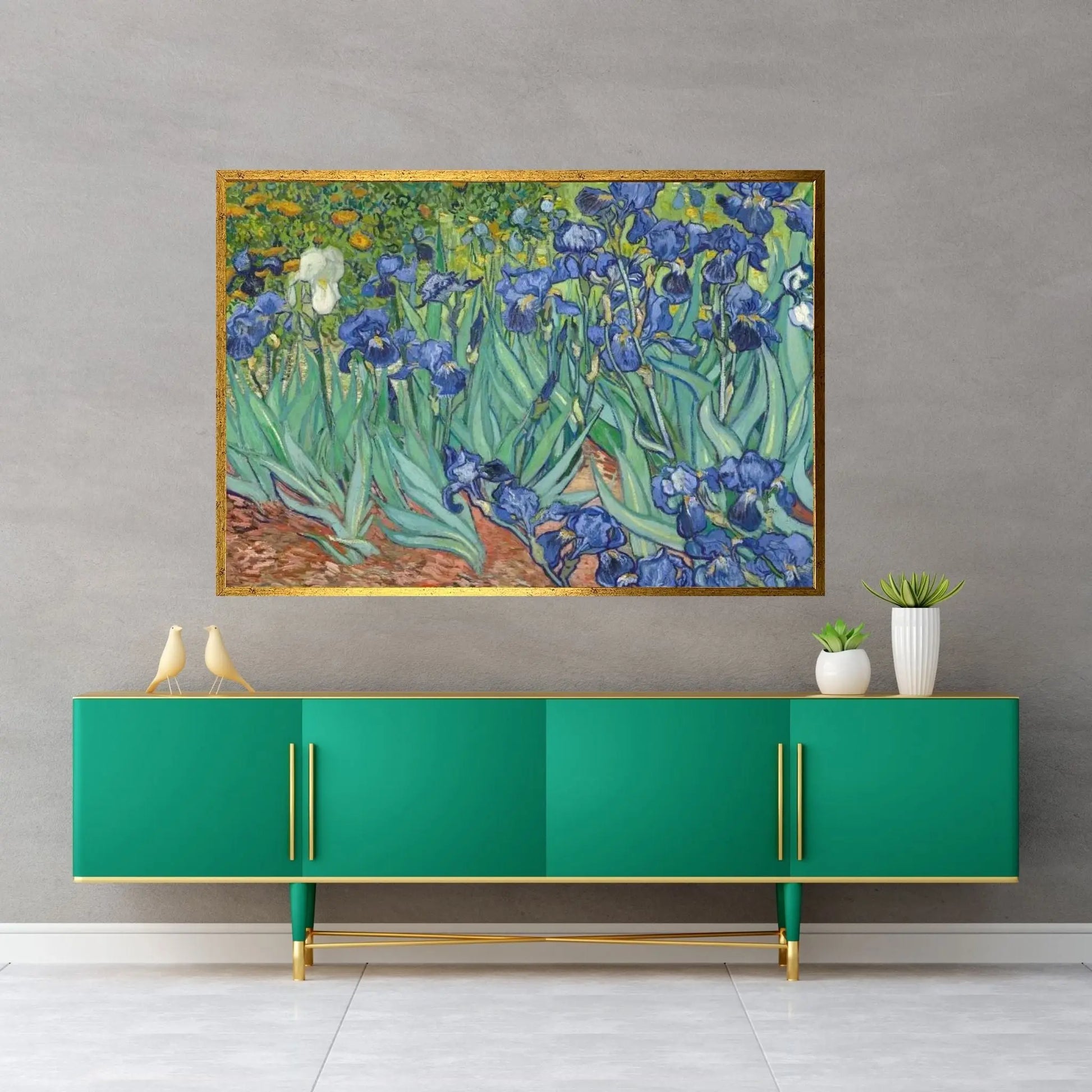 Irises, 1889 Canvas Wall Art - Y Canvas