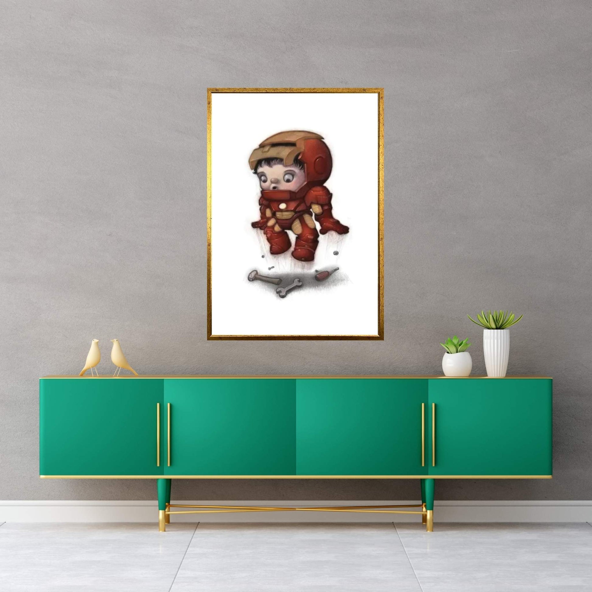 Baby Ironman Canvas Wall Art - Y Canvas