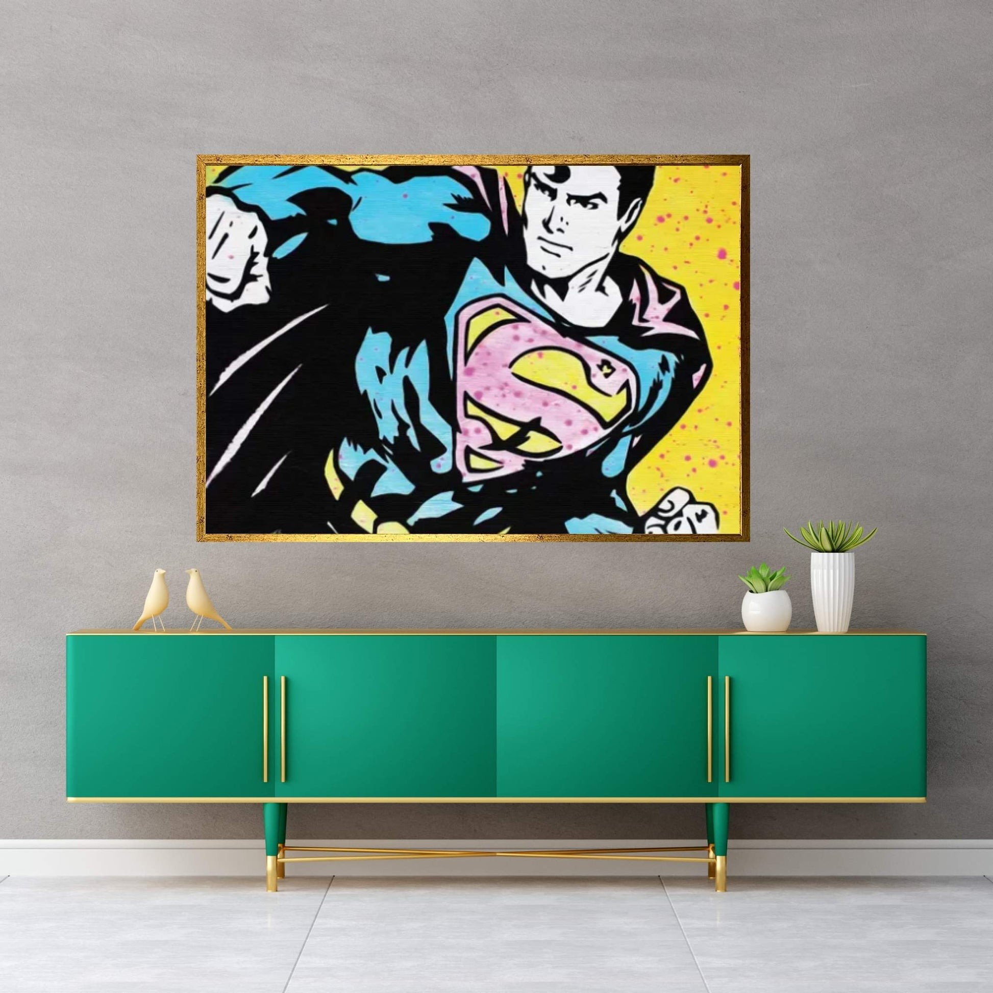 Superman Canvas Wall Art - Y Canvas